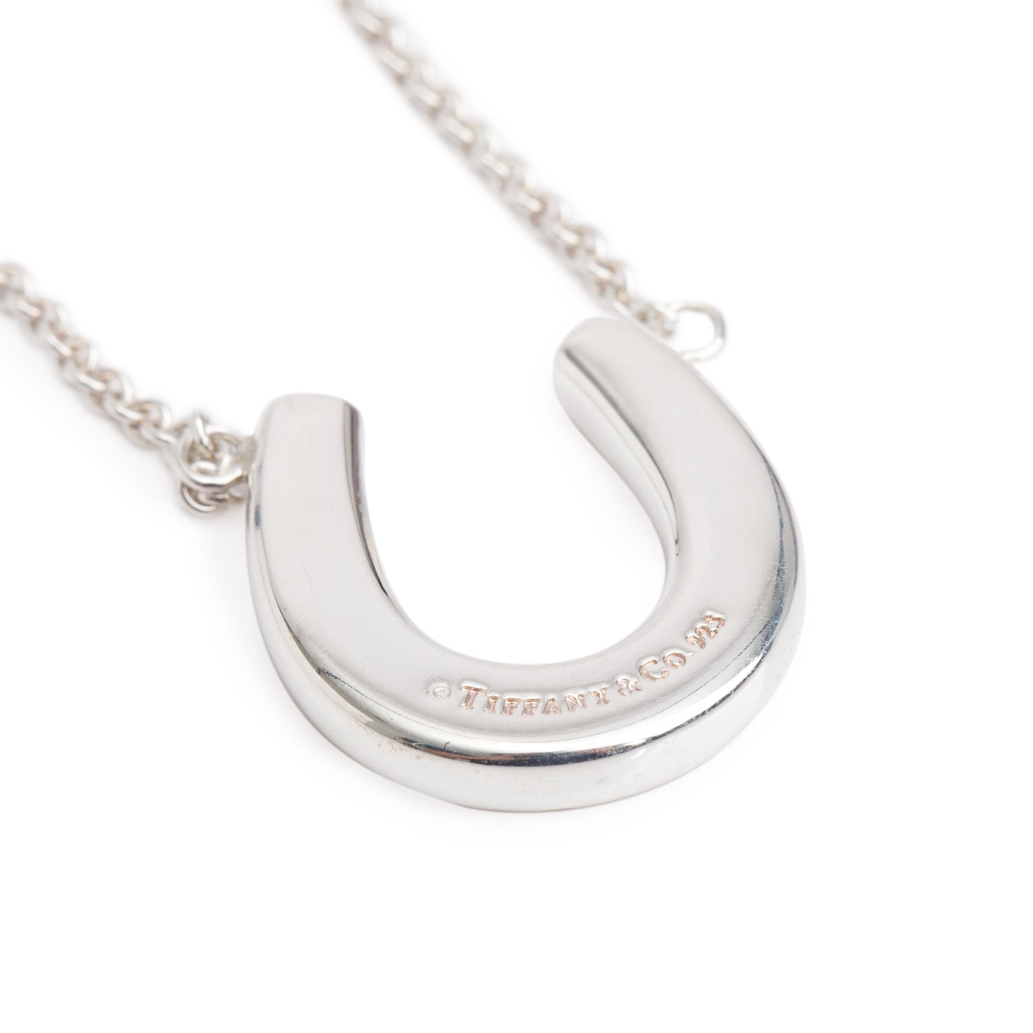 Tiffany & Co. Sterling Silver Horseshoe Pendant Necklace