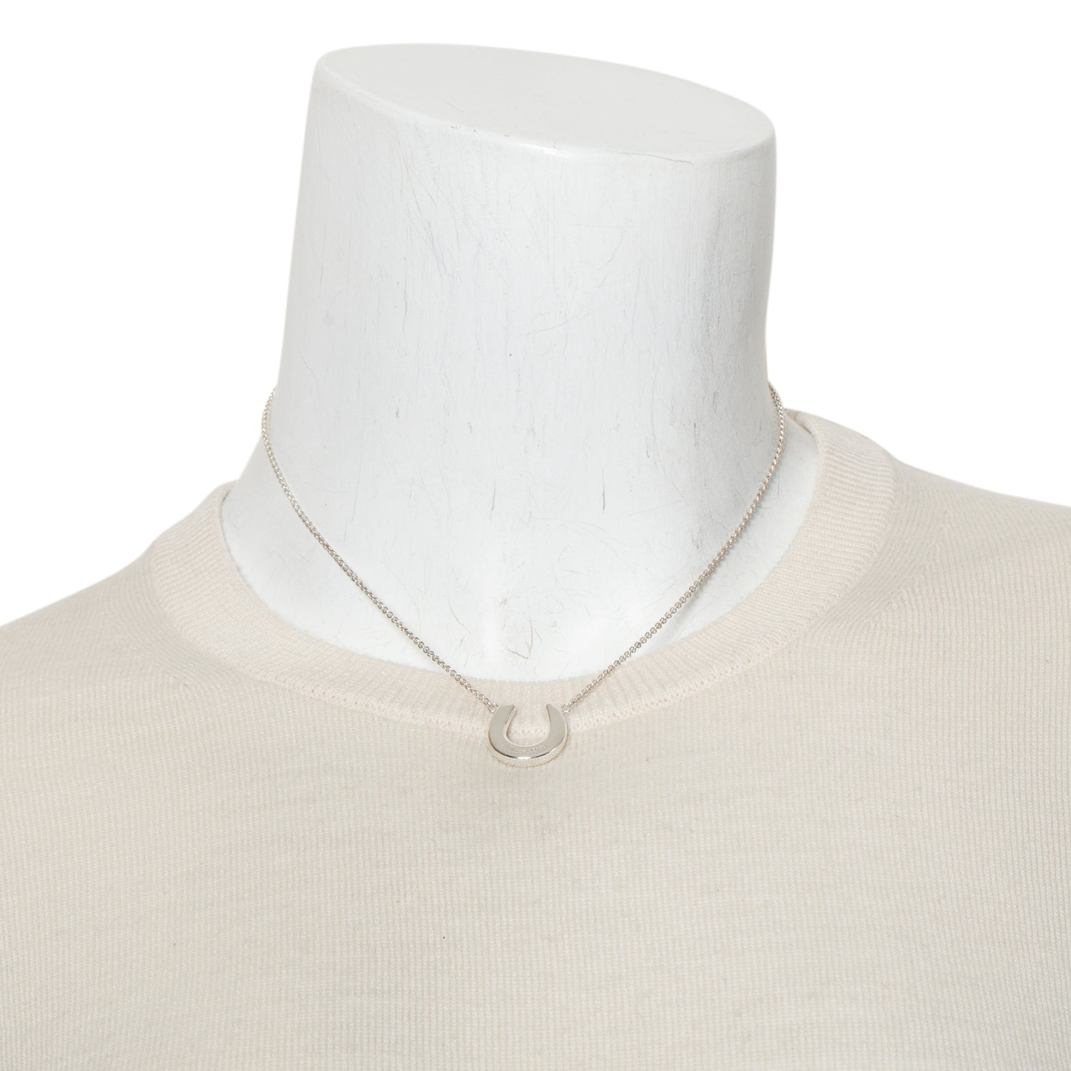 Tiffany & Co. Sterling Silver Horseshoe Pendant Necklace