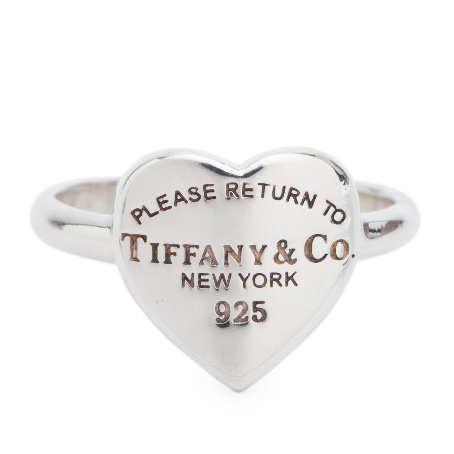 Tiffany & Co. Sterling Silver Return to Tiffany Heart Tag Ring