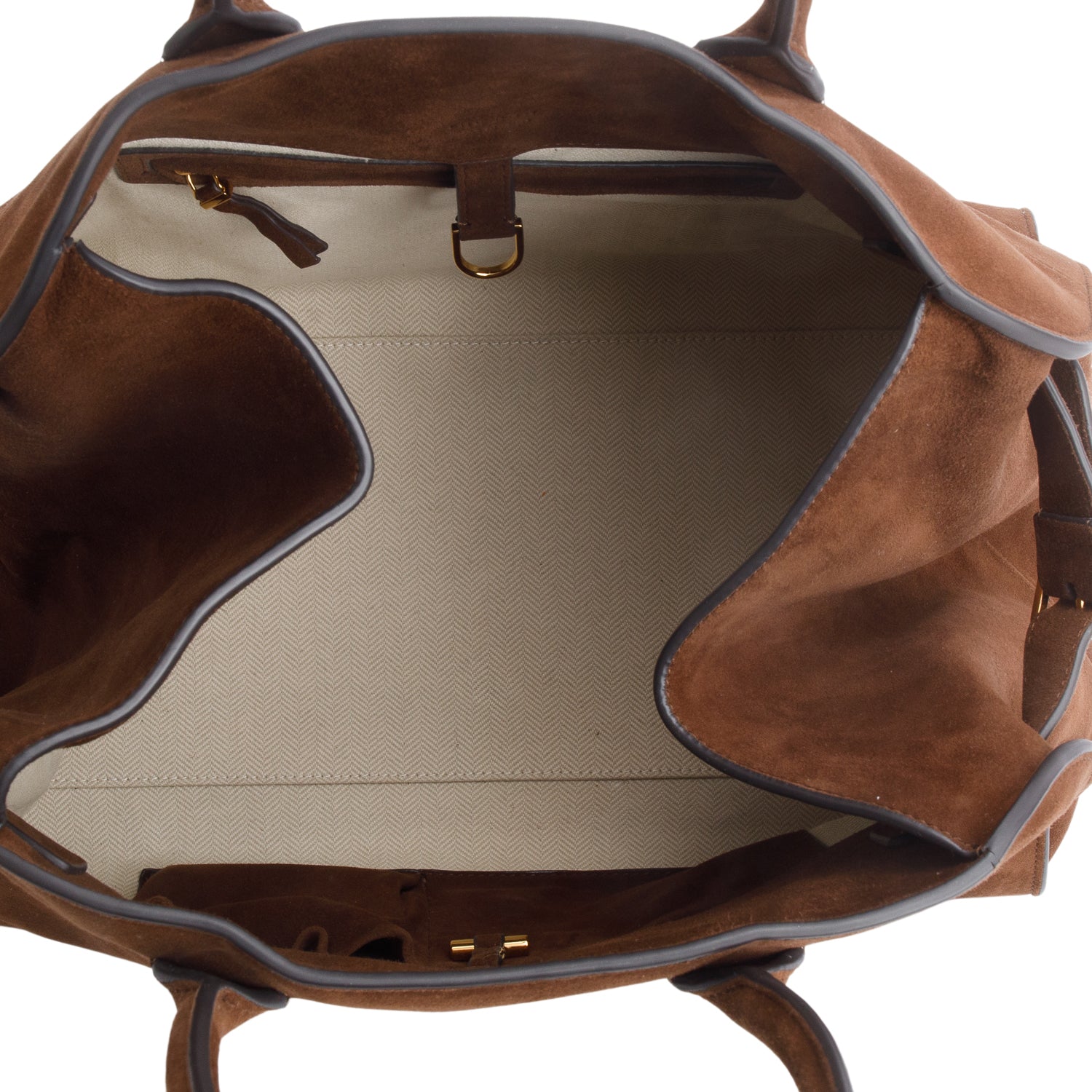 The Row Brown Suede Soft Margaux 15