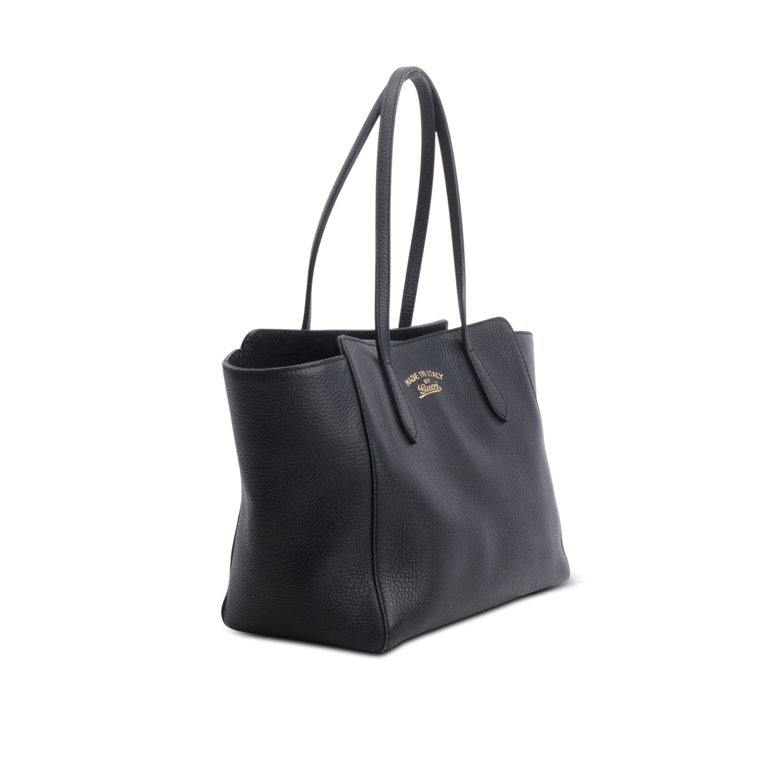 Gucci Black Dollar Calfskin Small Swing Tote