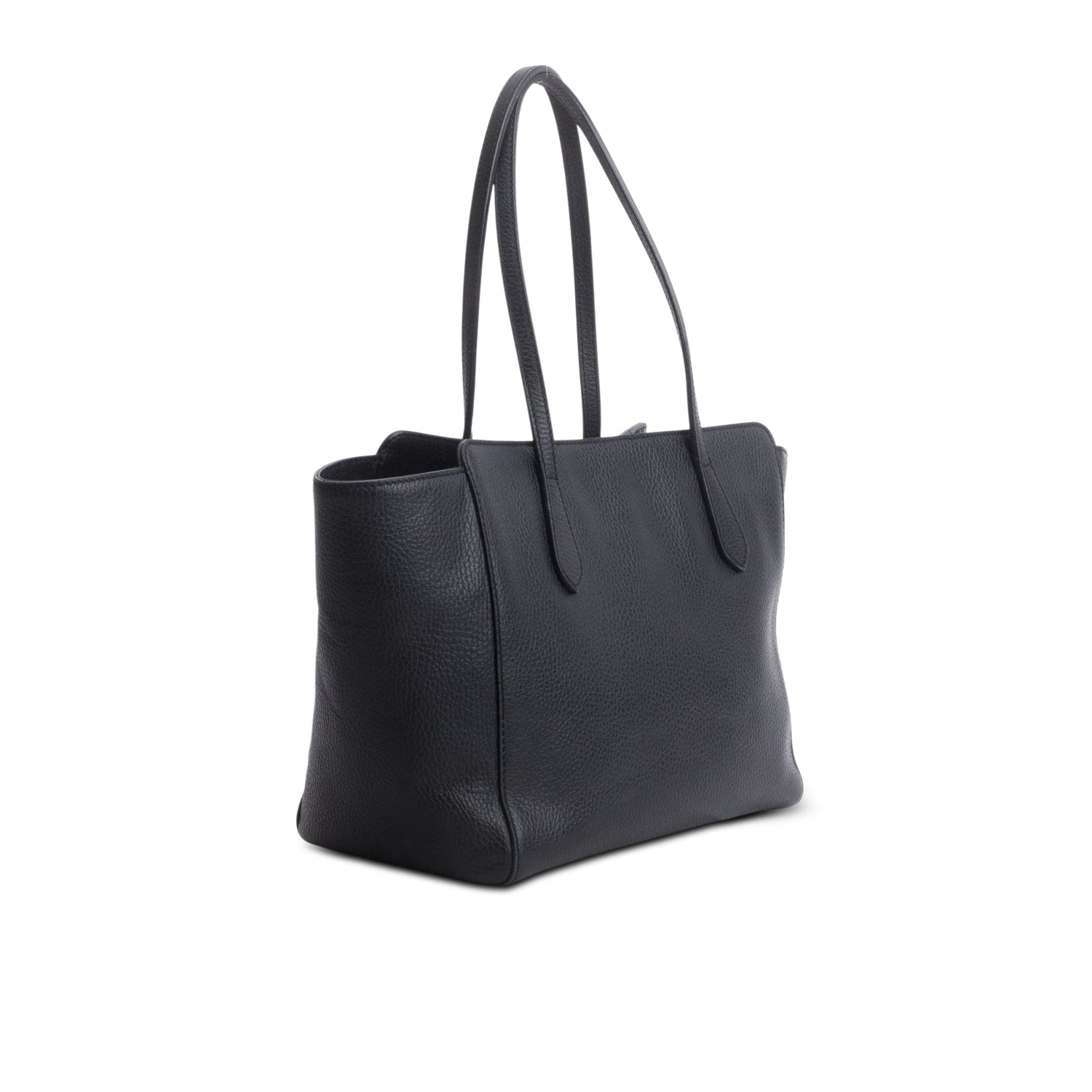 Gucci Black Dollar Calfskin Small Swing Tote