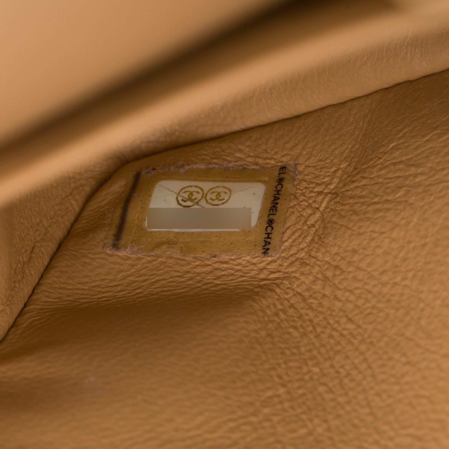 Chanel Beige Lambskin Quilted Medium Double Flap w/ Box & Authenticity Card