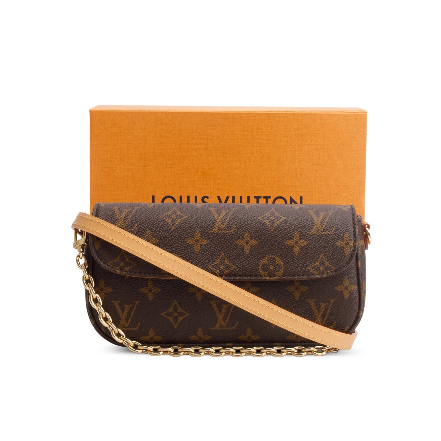 Louis Vuitton Monogram Ivy Wallet on Chain w/ Box & Straps