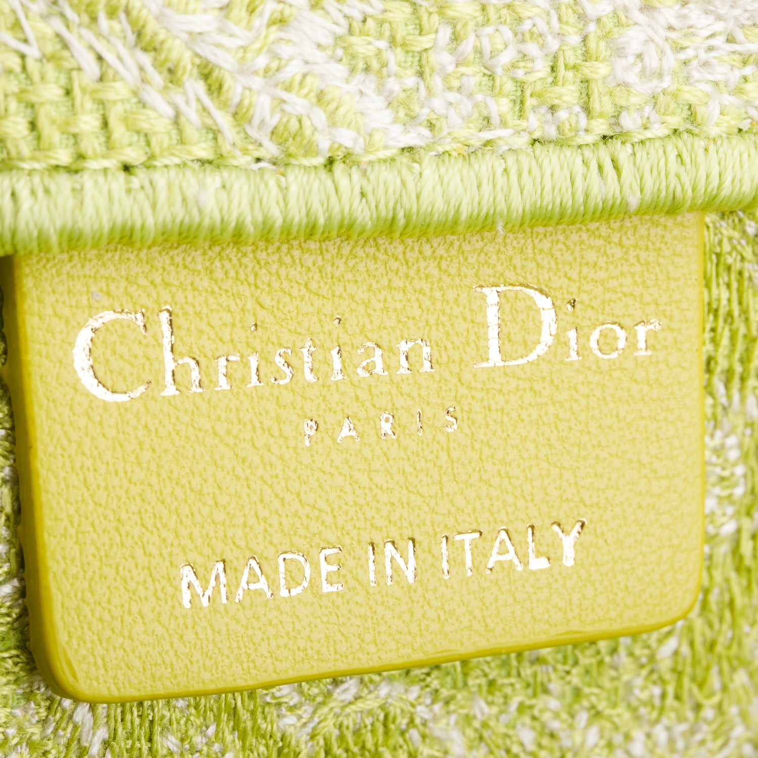 Christian Dior 2021 Green Canvas Embroidered Medium Zodiac Toile de Jouy Book Tote w/ Authenticity Card