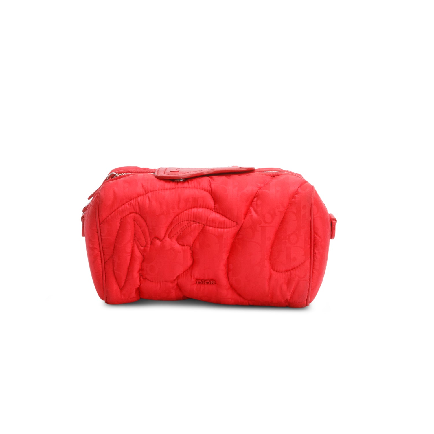 Christian Dior x ERL 2022 Red Nylon Oblique Mirage Lingot Crossbody Bag w/ Box