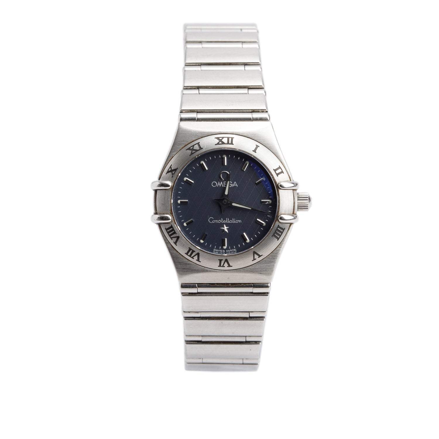 Omega Stainless Steel Constellation 22.5 MM Quartz Watch Grey Dial