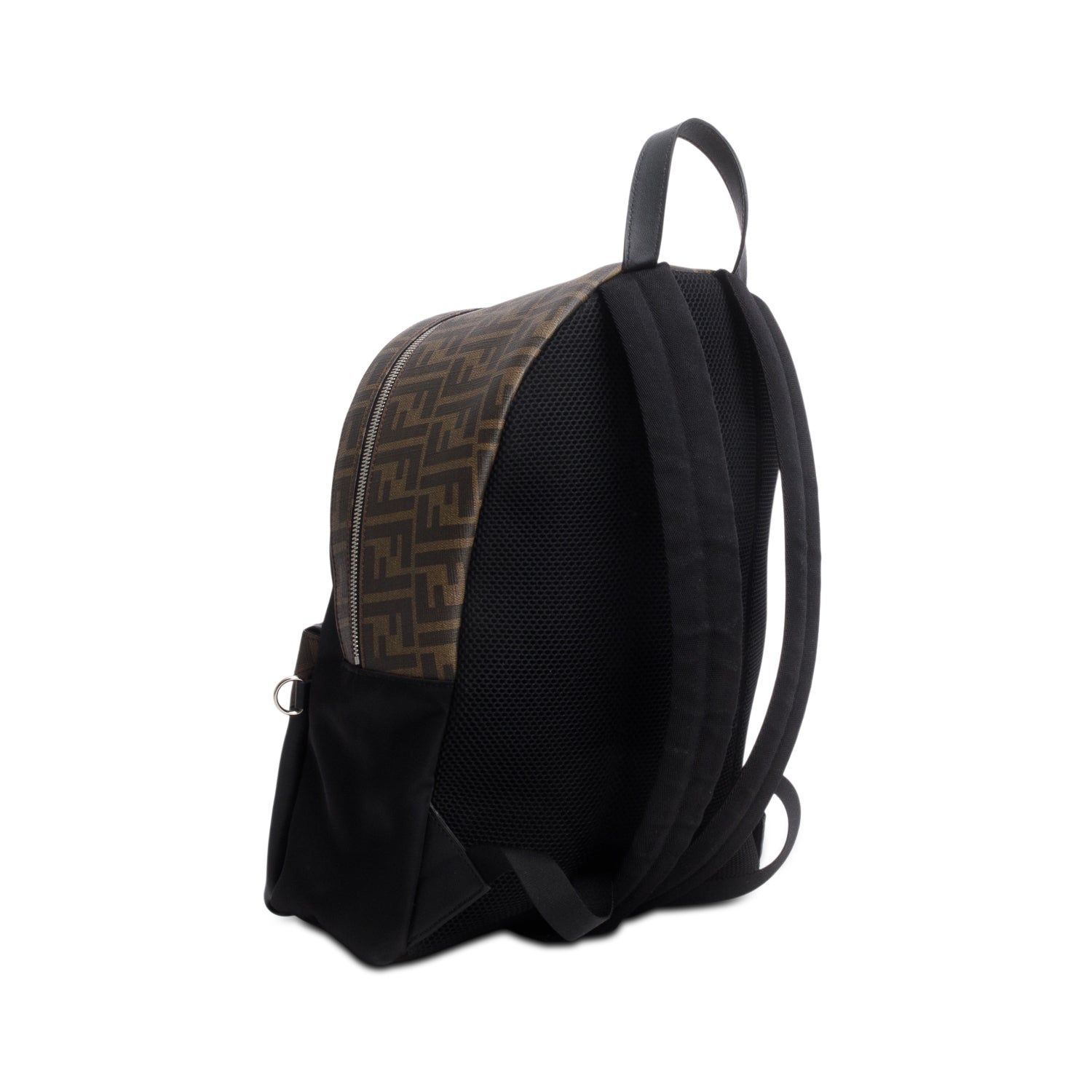 Fendi Black Nylon Zucca FF Canvas Backpack