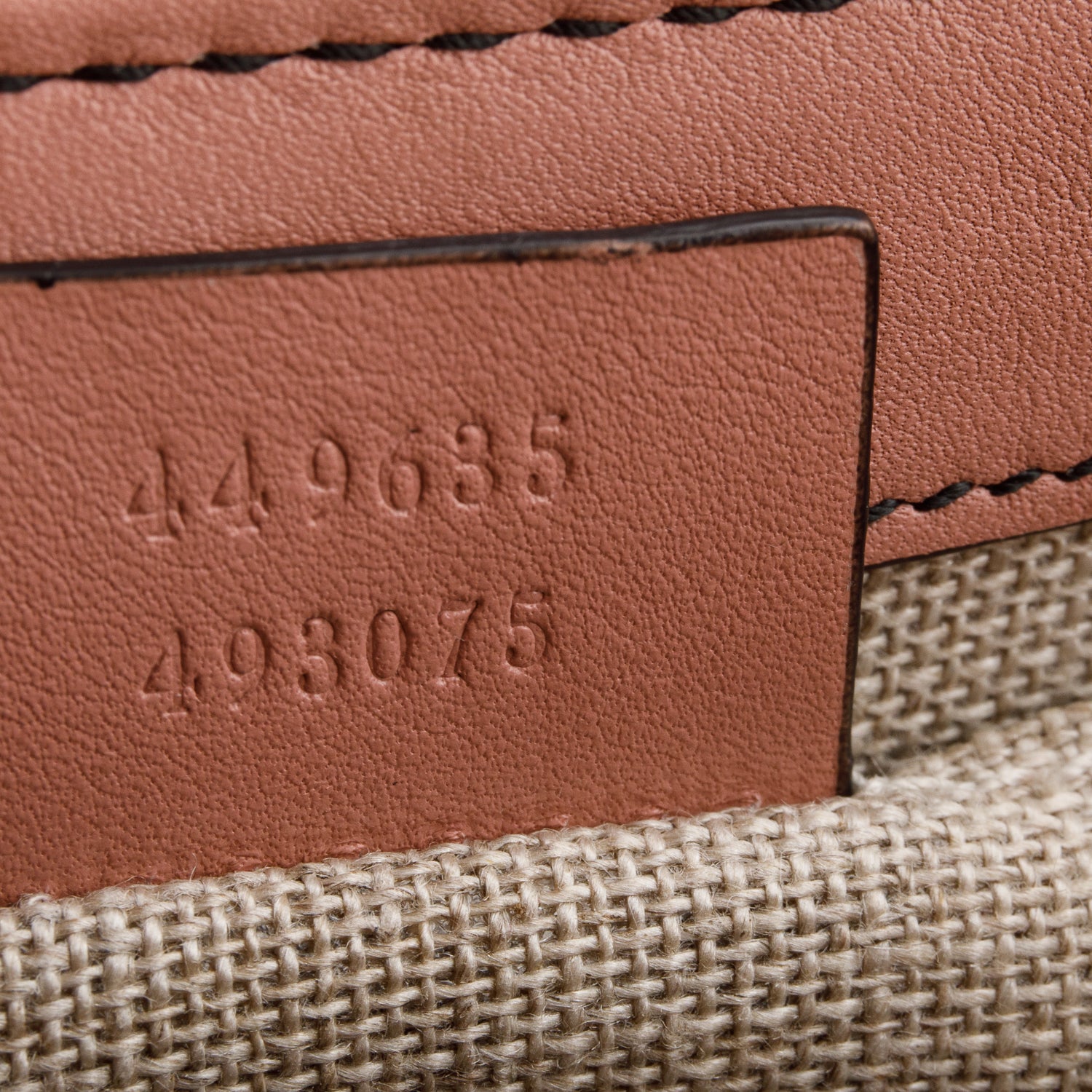 Gucci Pink Signature Leather Medium Emily Chain Shoulder Bag