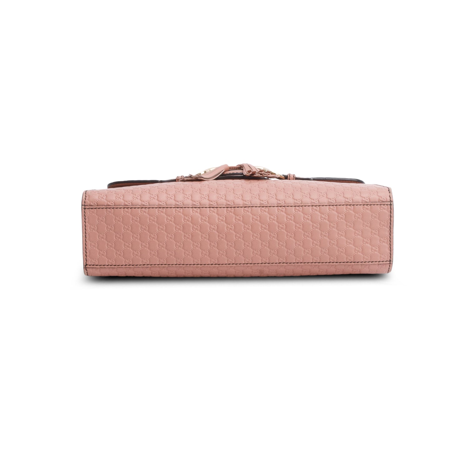 Gucci Pink Signature Leather Medium Emily Chain Shoulder Bag