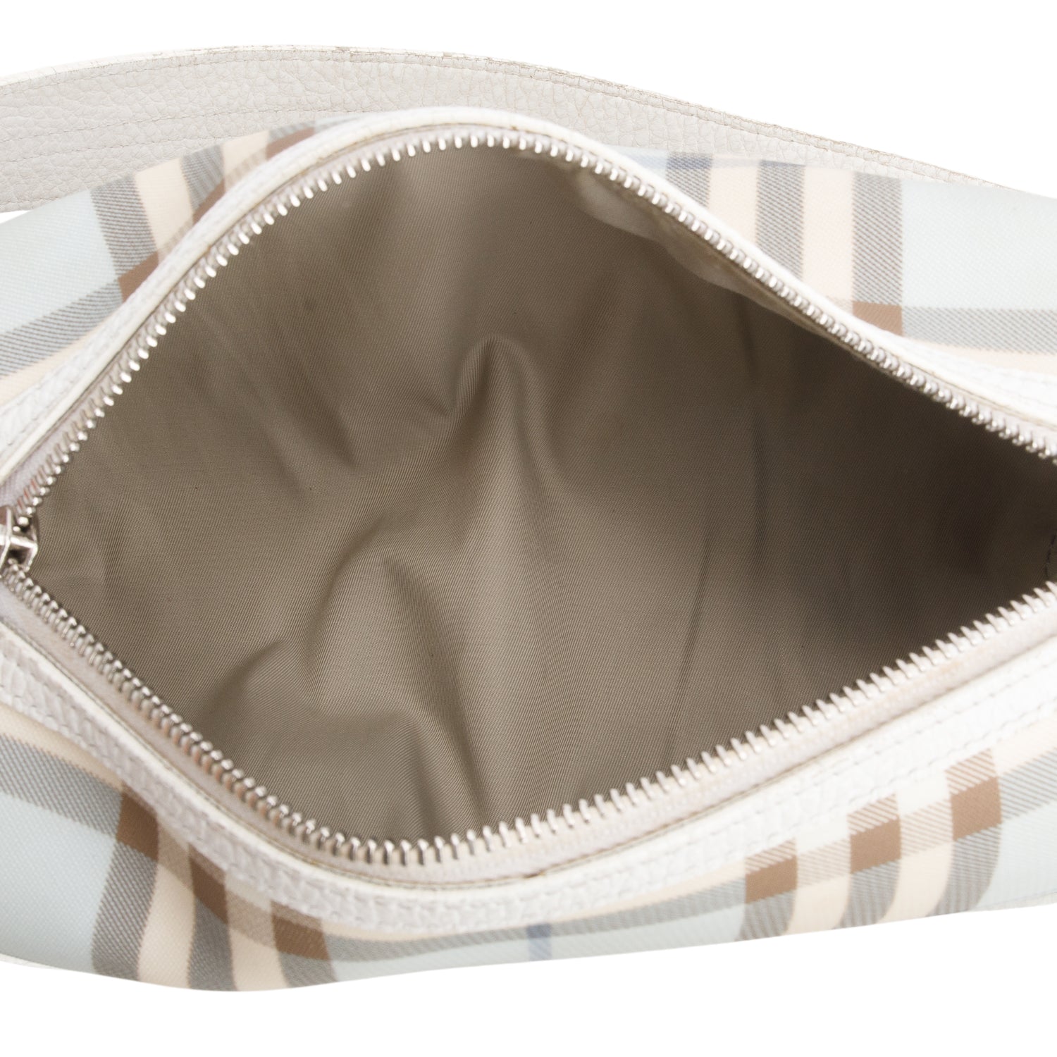 Burberry Blue Candy Nova Check Lola Barrel Bag