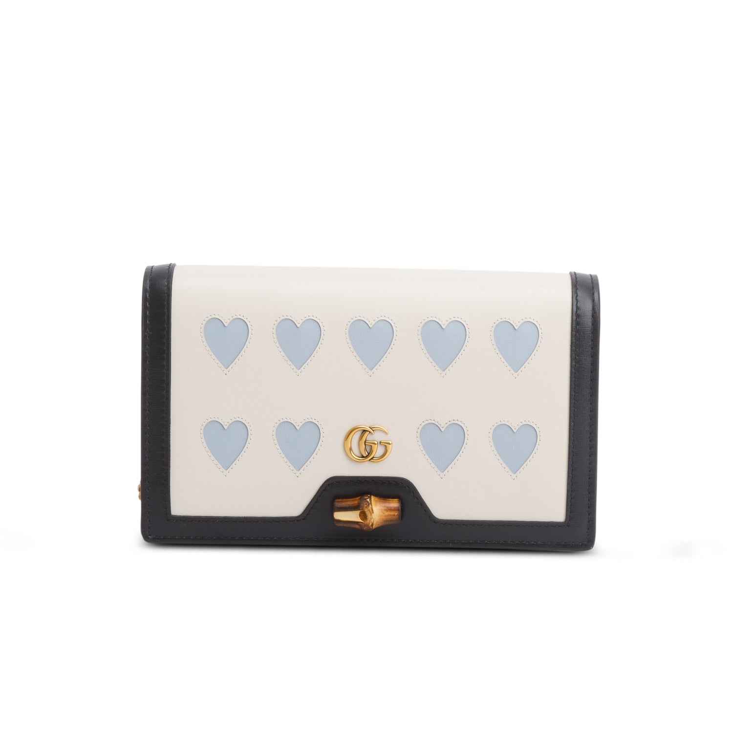 Gucci Blue Calfskin Lovelight Mini Diana Chain Bag w/ Box