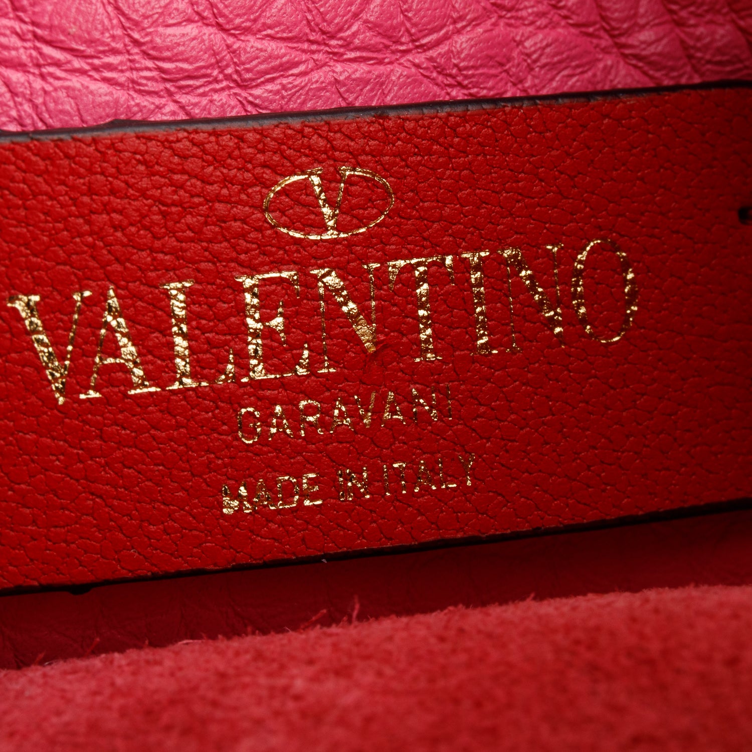 Valentino Pink Pebbled Calfskin Small Rockstud Flip Lock Shoulder Bag w/ Strap