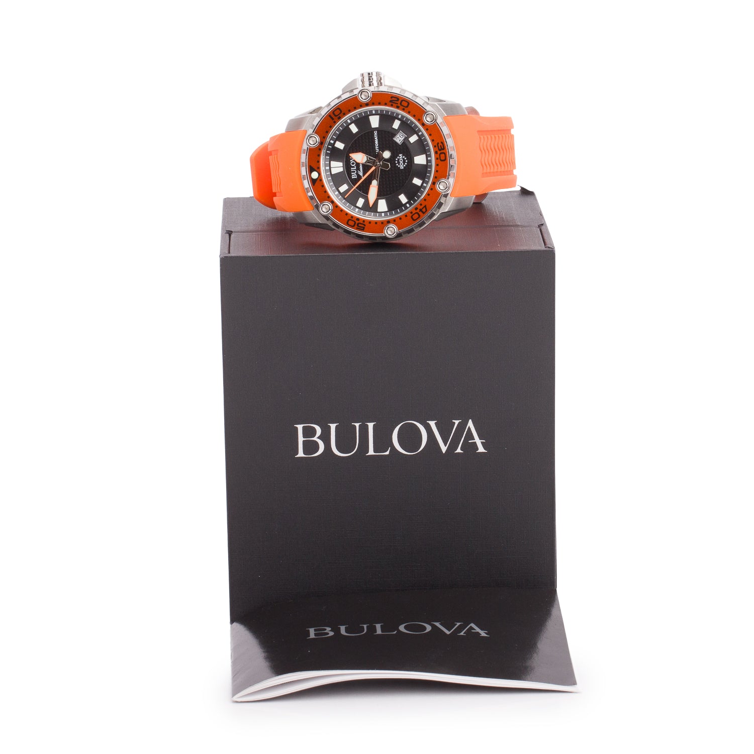 Bulova Stainless Steel Marine Star 47 MM Automatic Watch 98B207 w/ Box