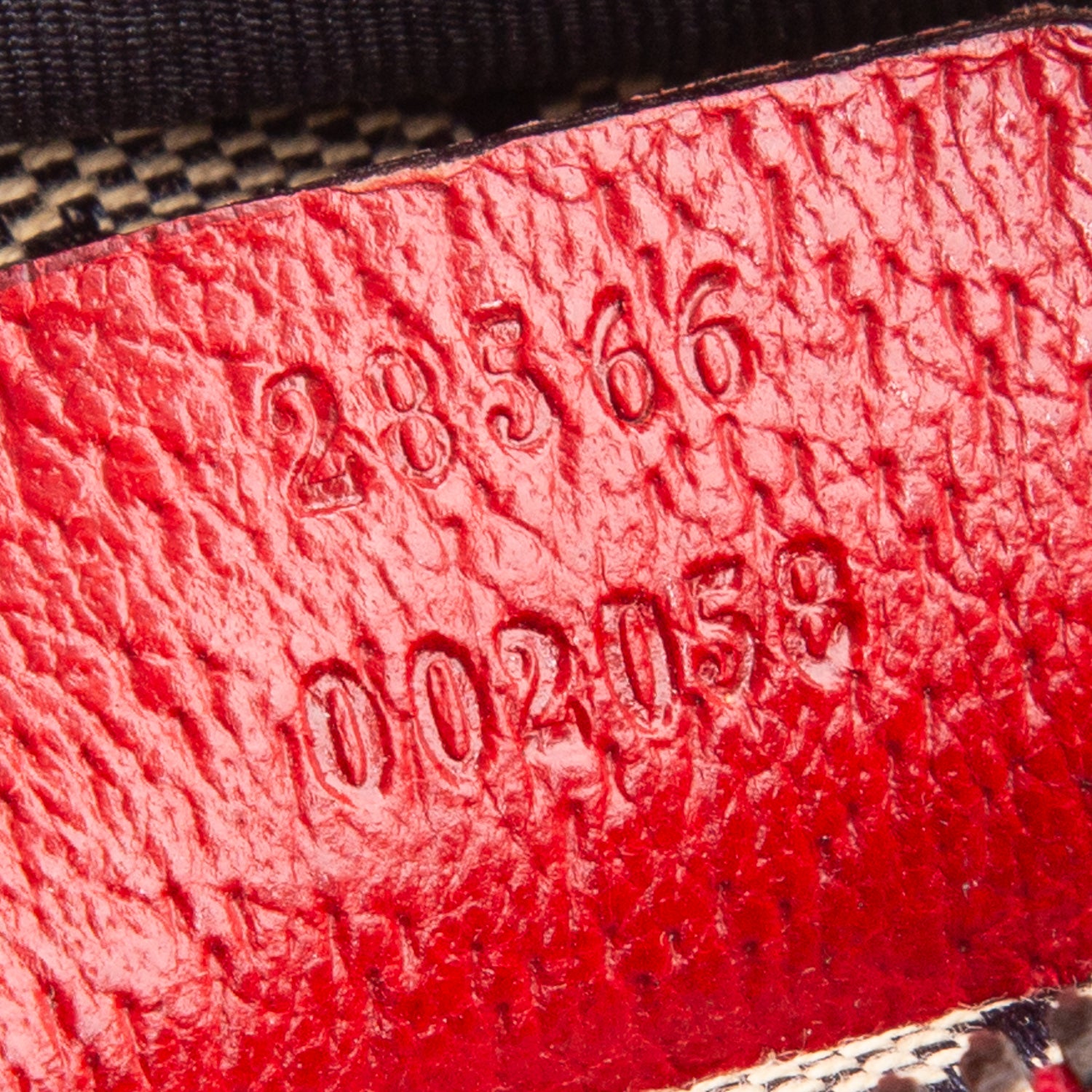 Gucci Red Monogram Web Belt Bag