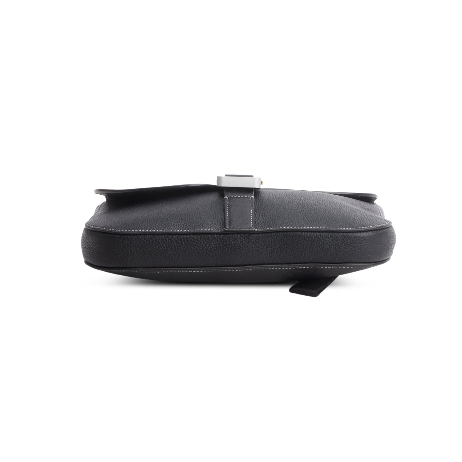 Christian Dior 2023 Black Grained Calfskin Saddle Pouch