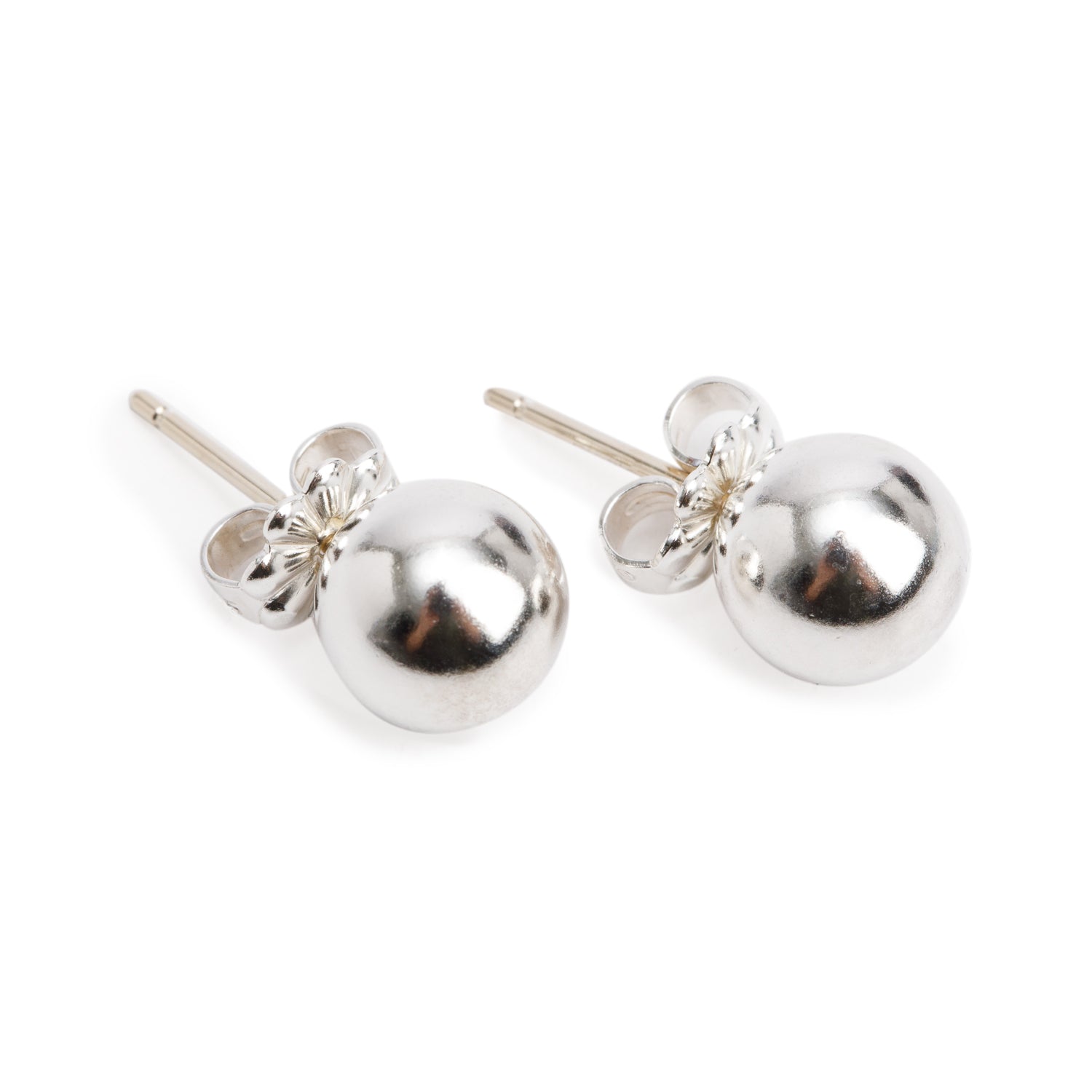 Tiffany & Co. Sterling Silver HardWear 8 MM Ball Earrings