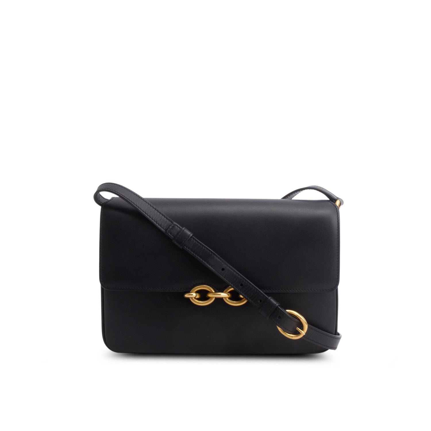 Saint Laurent Black 2020 Smooth Calfskin Le Maillon Satchel