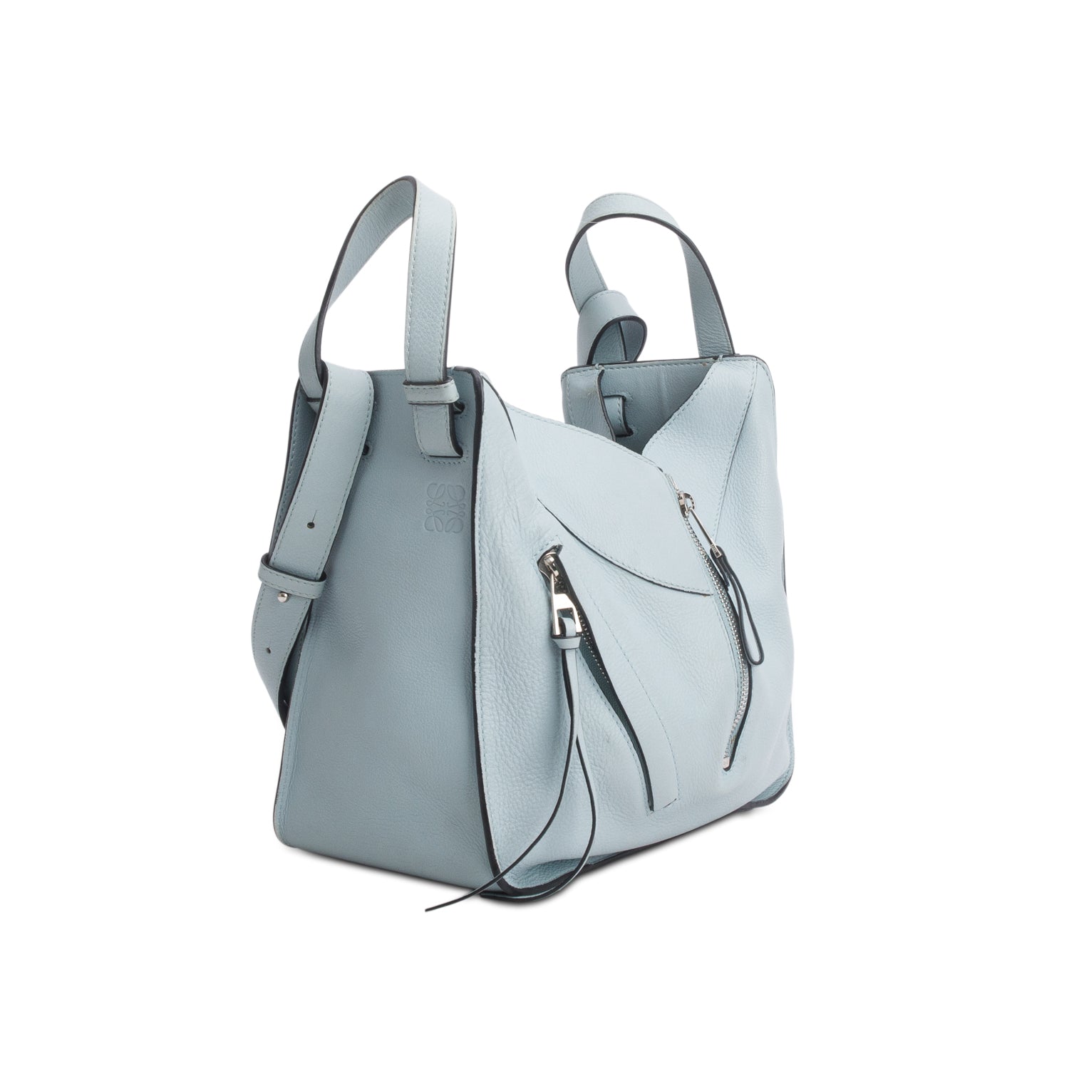 Loewe Blue Calfskin Small Hammock Shoulder Bag w/ Strap