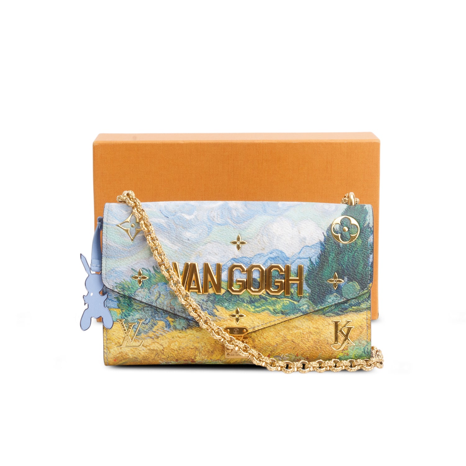 Louis Vuitton Multicolor Masters Van Gogh Chain Wallet w/ Box