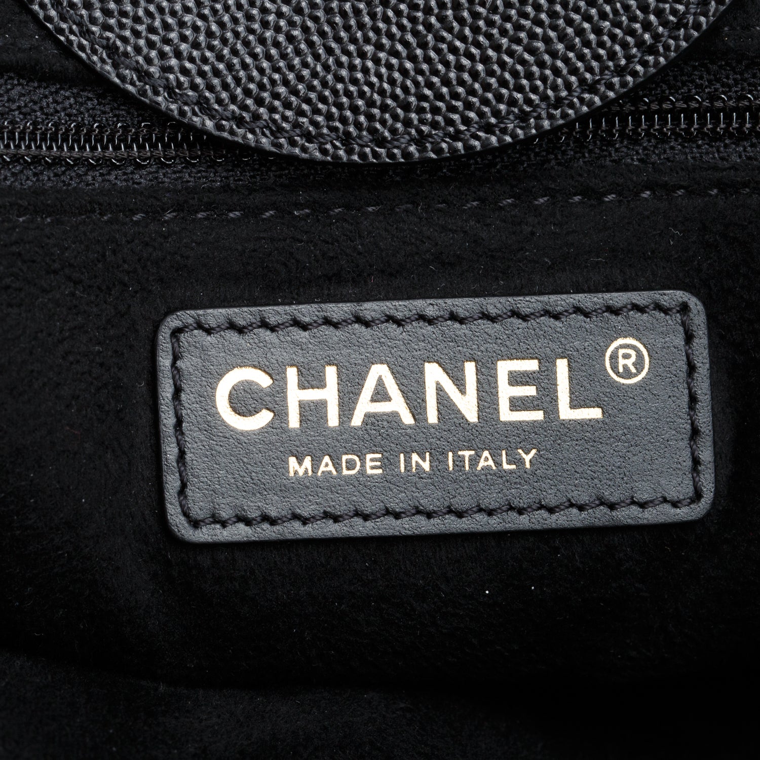 Chanel Black Caviar Small Studded Deauville Tote w/ Box & Authenticity Card