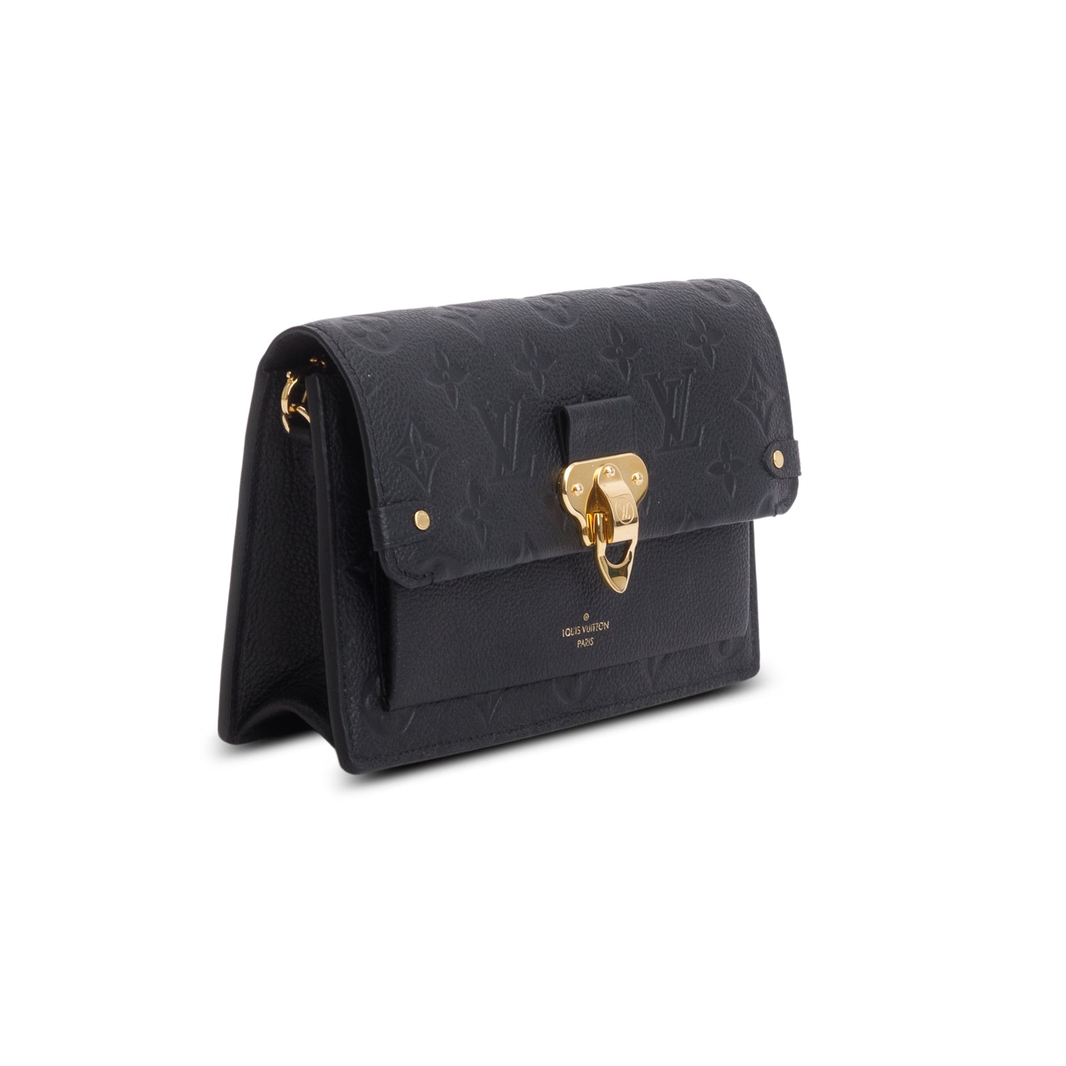 Louis Vuitton Black Empreinte Vavin Chain Wallet w/ Box