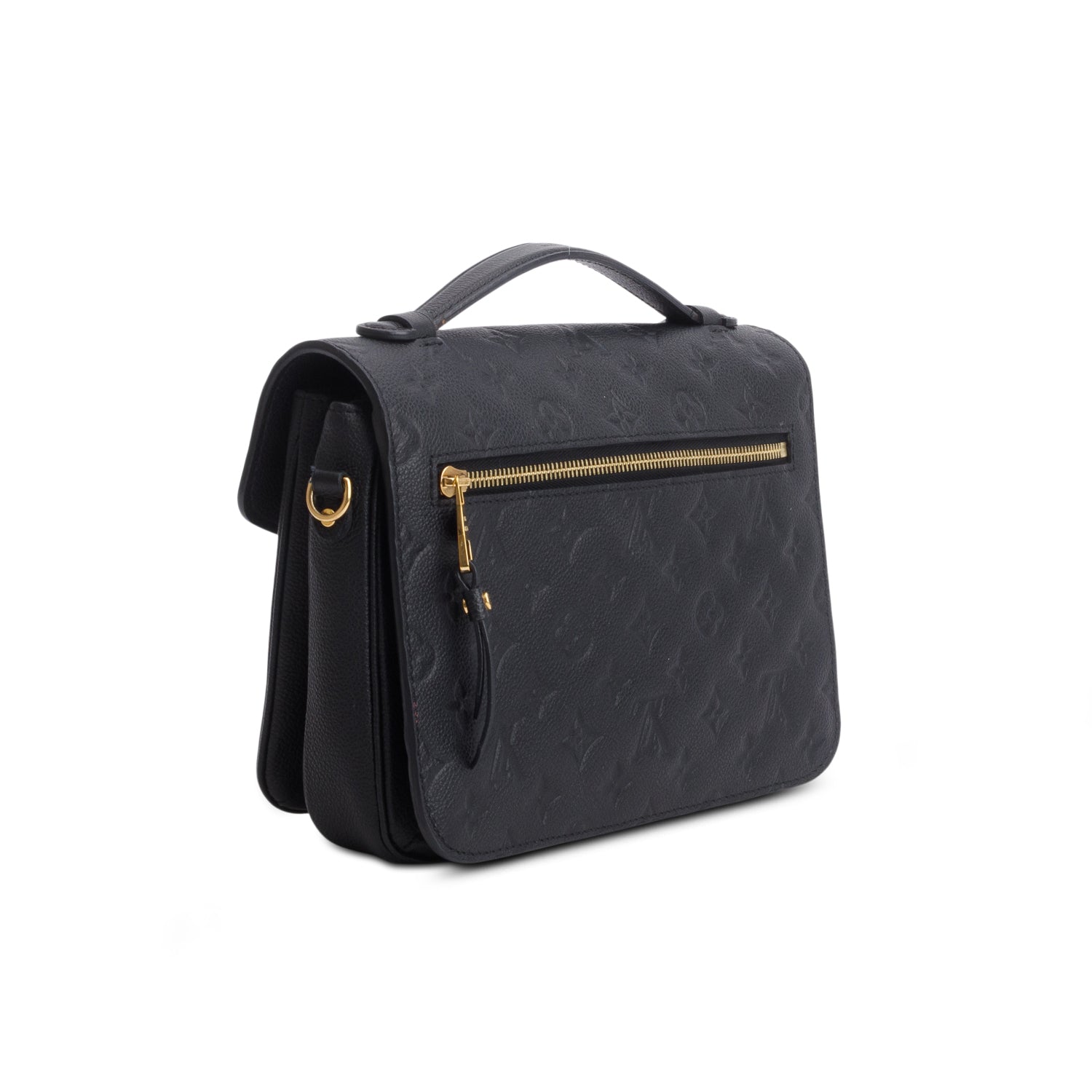Louis Vuitton Black Monogram Empreinte Pochette Metis w/ Strap