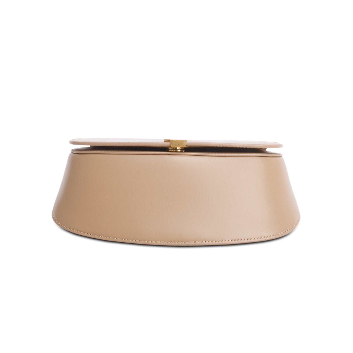 Saint Laurent 2025 Beige Box Calfskin Mini Voltaire Top Handle Bag w/ Box