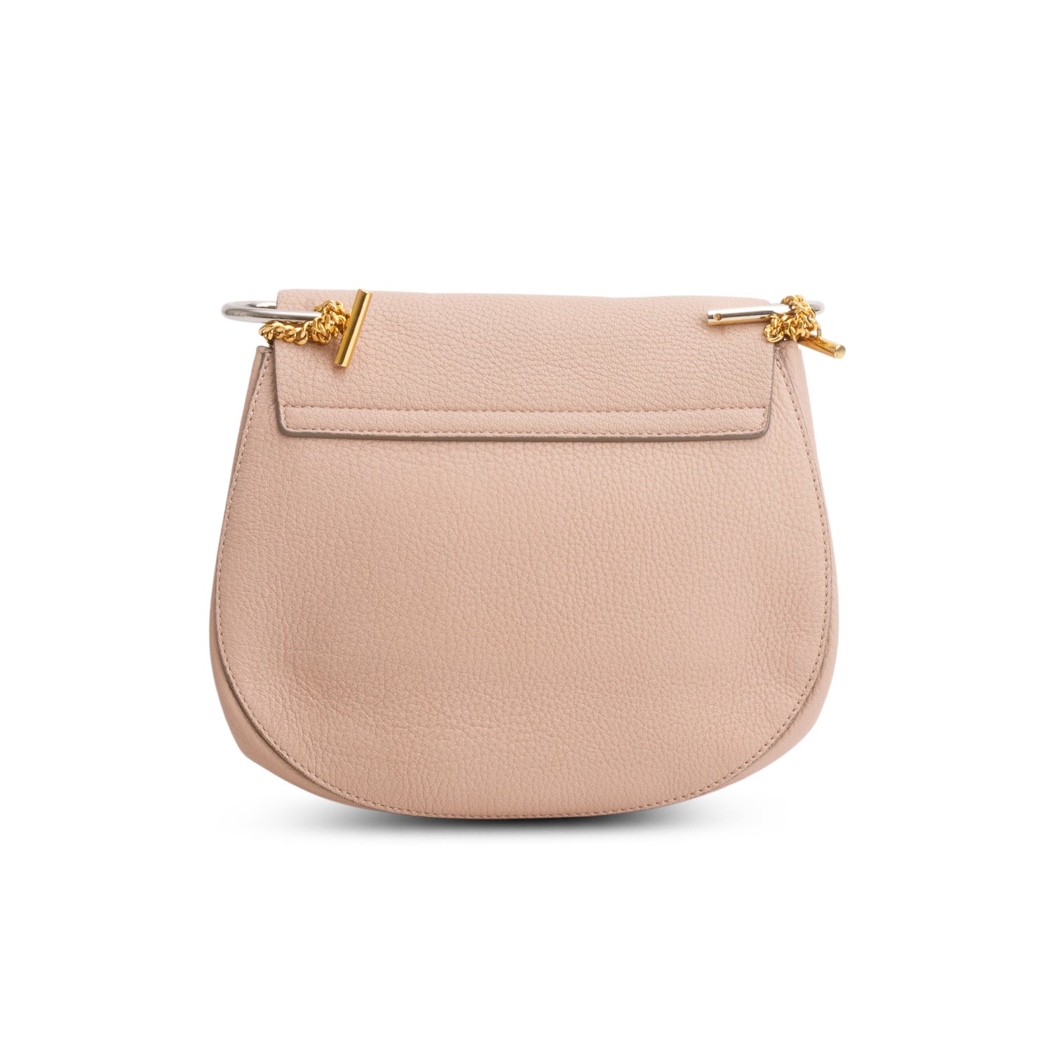 Chloe Pink Grained Lambskin Medium Drew Shoulder Bag