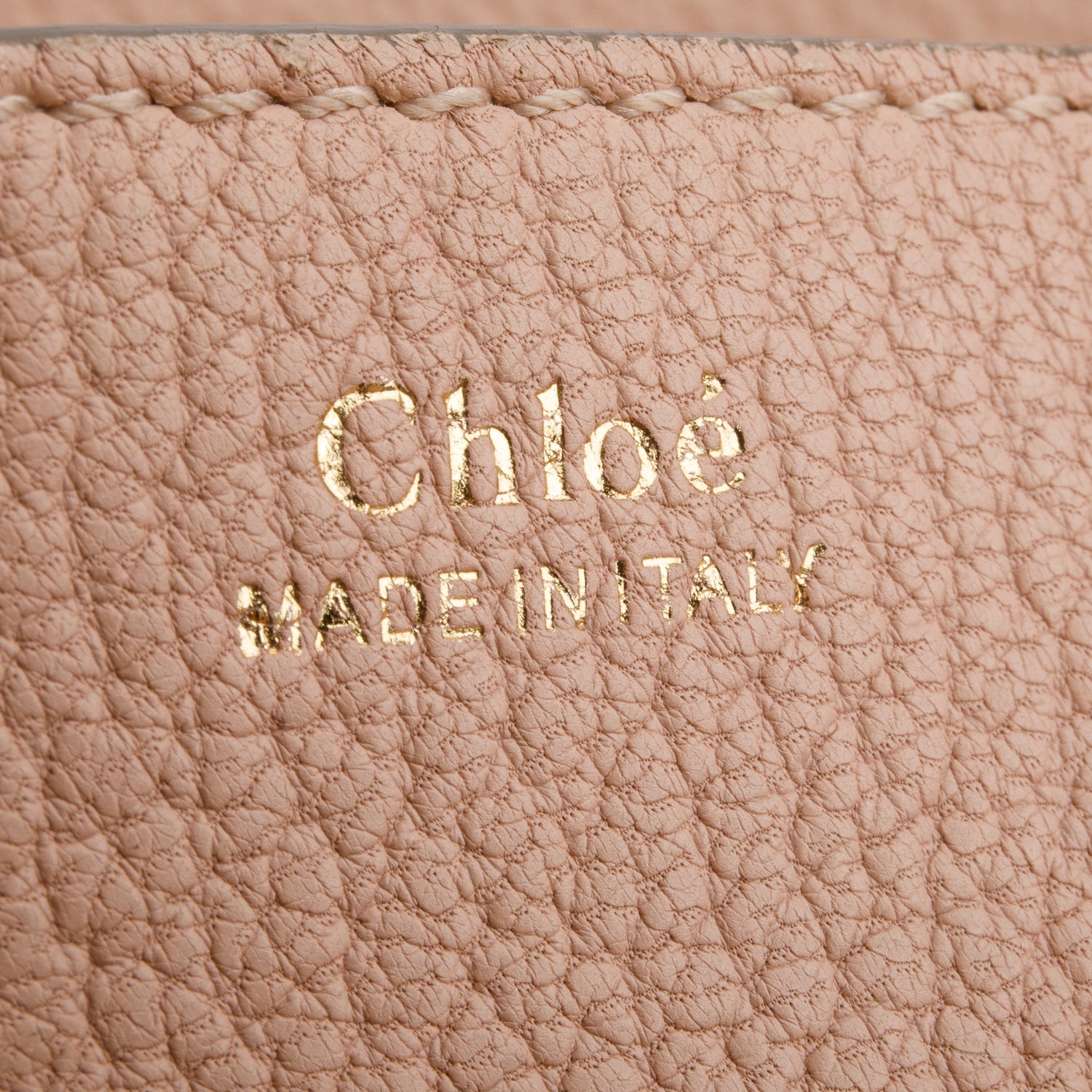 Chloe Pink Grained Lambskin Medium Drew Shoulder Bag