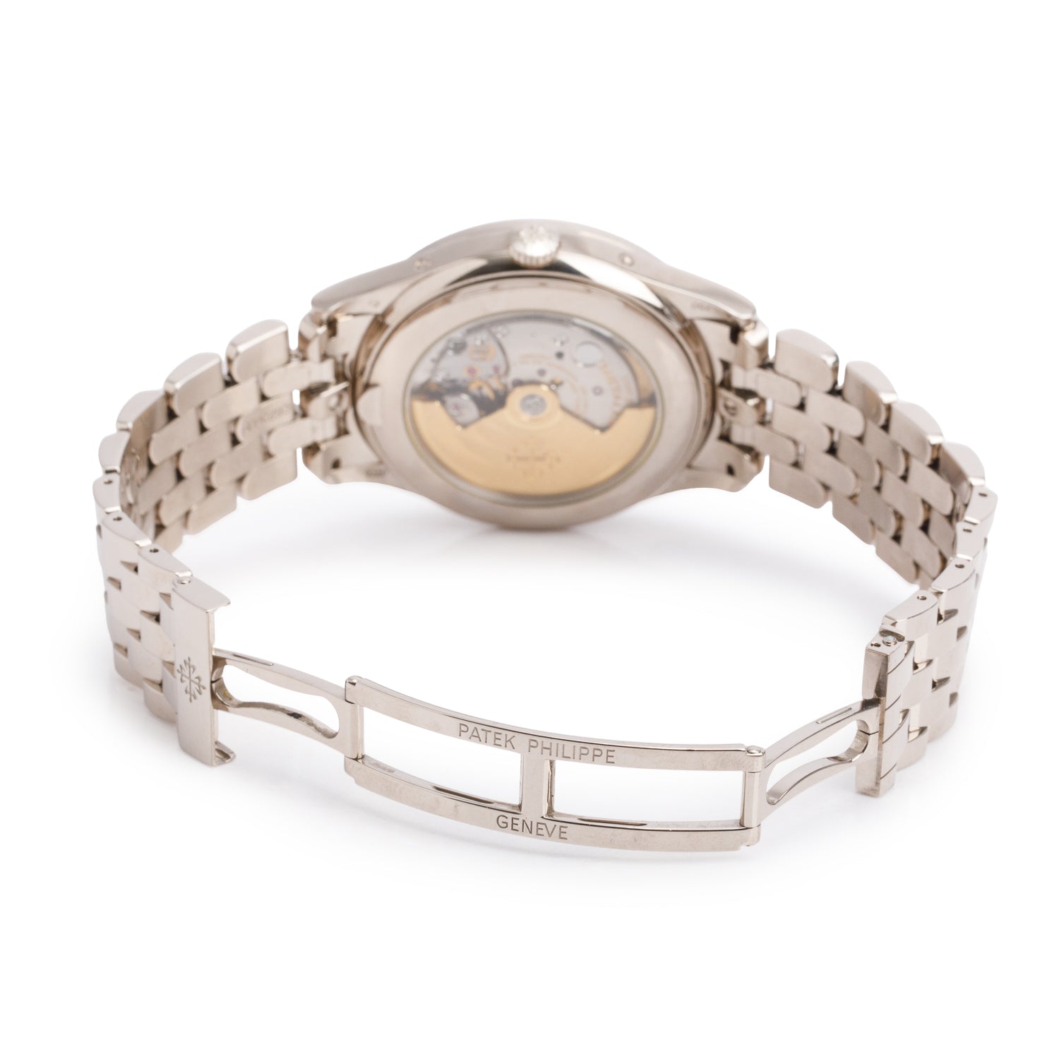 Patek Philippe 18k White Gold Complications Annual Calendar 38MM Automatic Watch Blue Dial