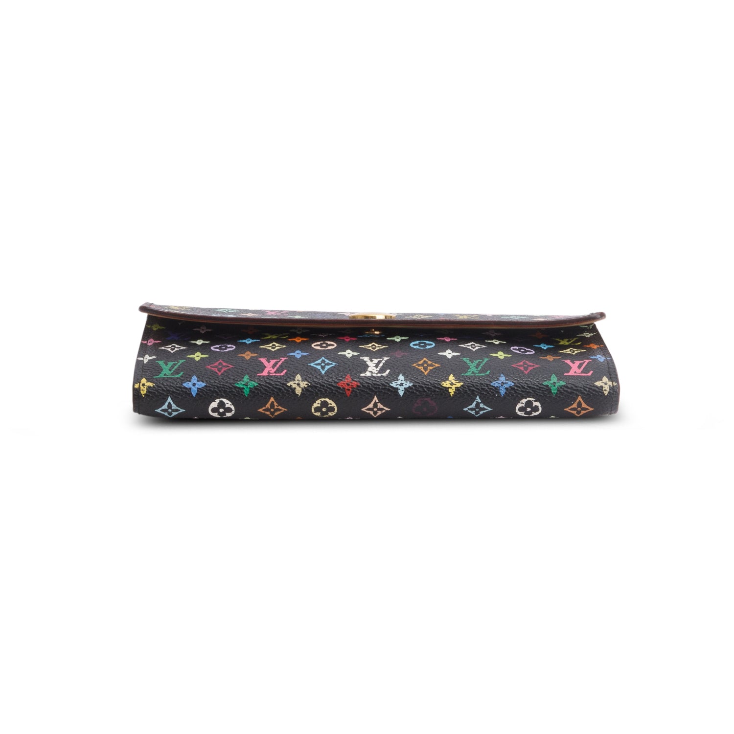 Louis Vuitton Black Monogram Multicolor Sarah Wallet