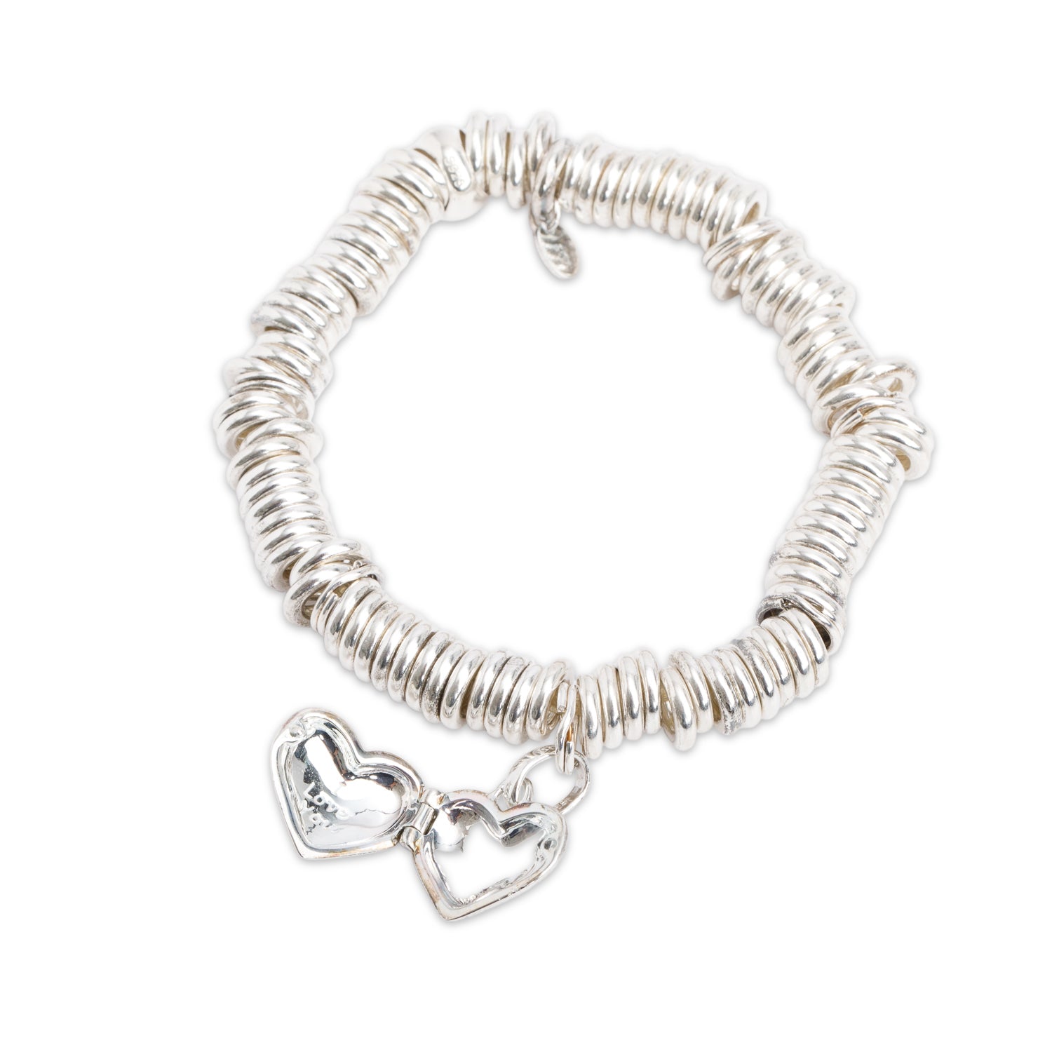 Links of London Sterling Silver Sweetie Locket Heart Charm Bracelet w/ Box