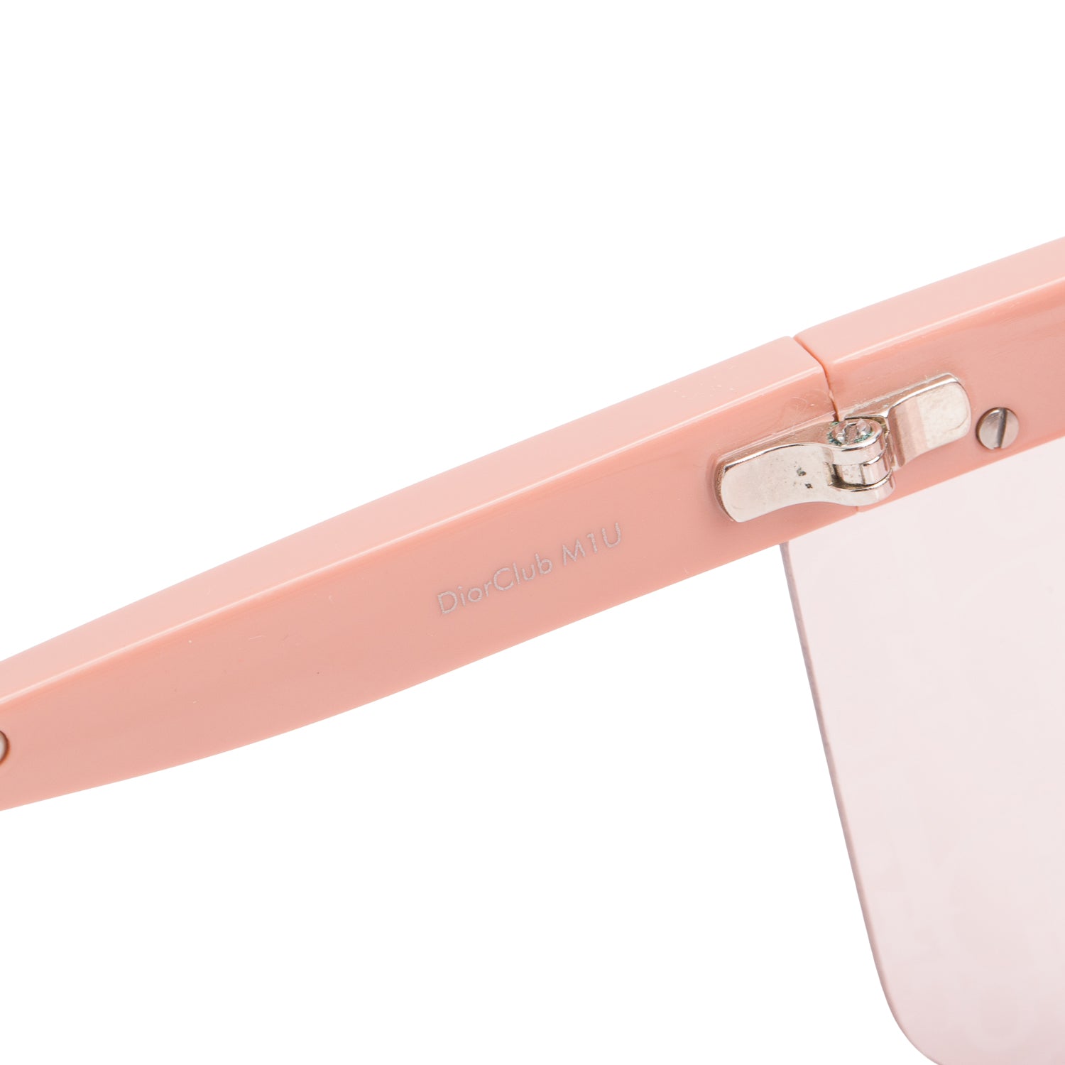 Christian Dior Pink DiorClub M1U Shield Mask Sunglasses w/ Box & Case