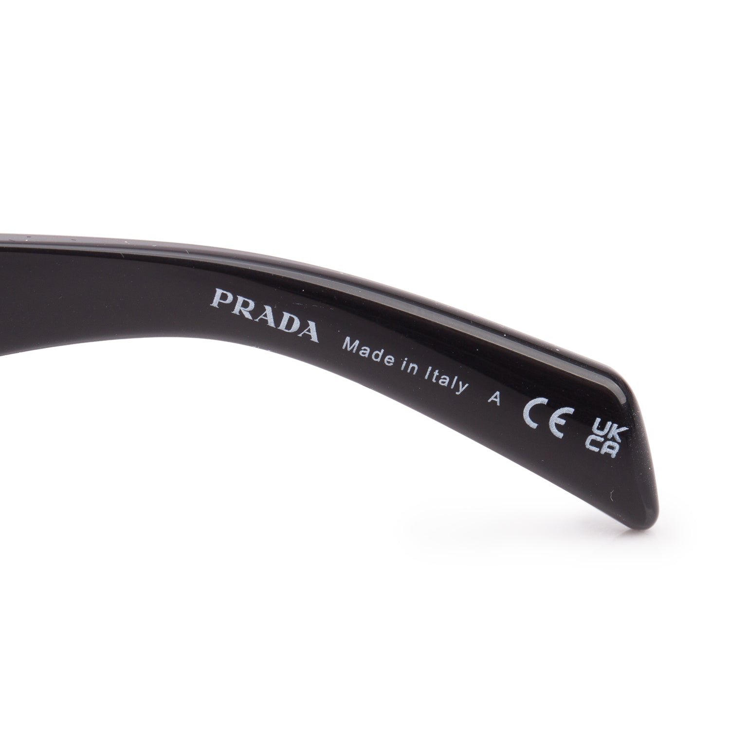 Prada SPR A19 Black Acetate Butterfly Sunglasses w/ Caase