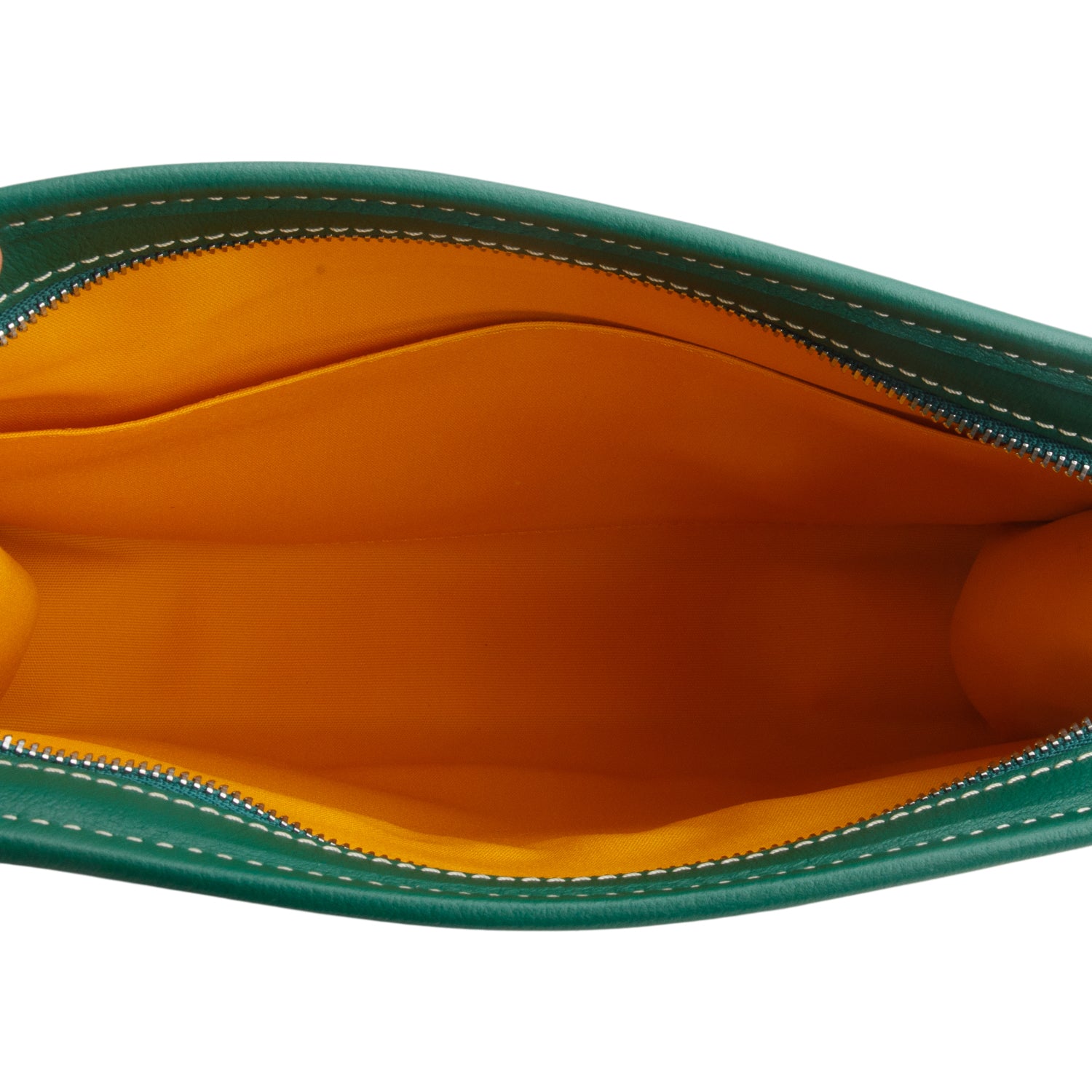 Goyard 2025 Green Goyardine Jouvence MM Toiletry Pouch w/ Receipt