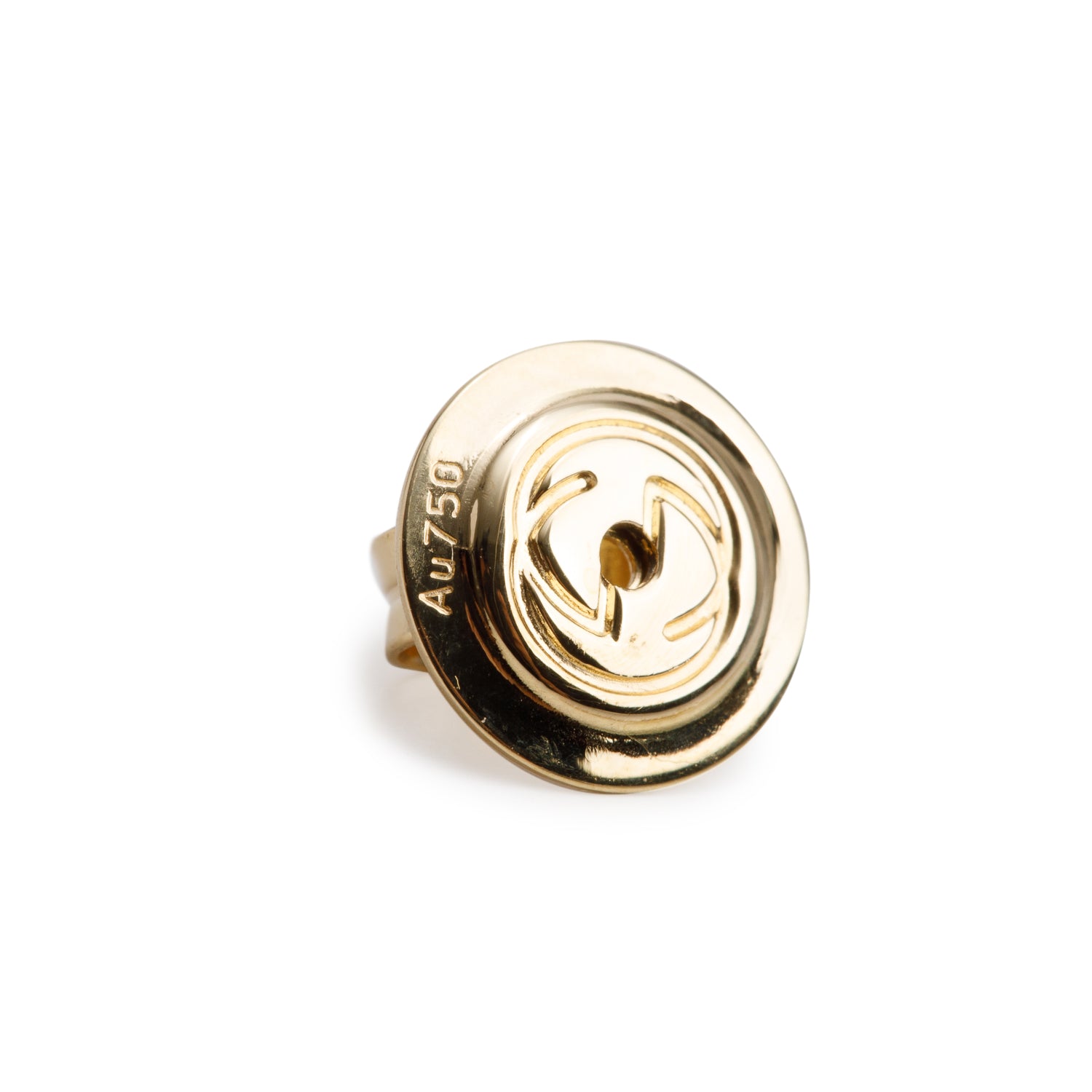 Gucci 18k Yellow Gold Horsebit Stud Earrings w/ Box