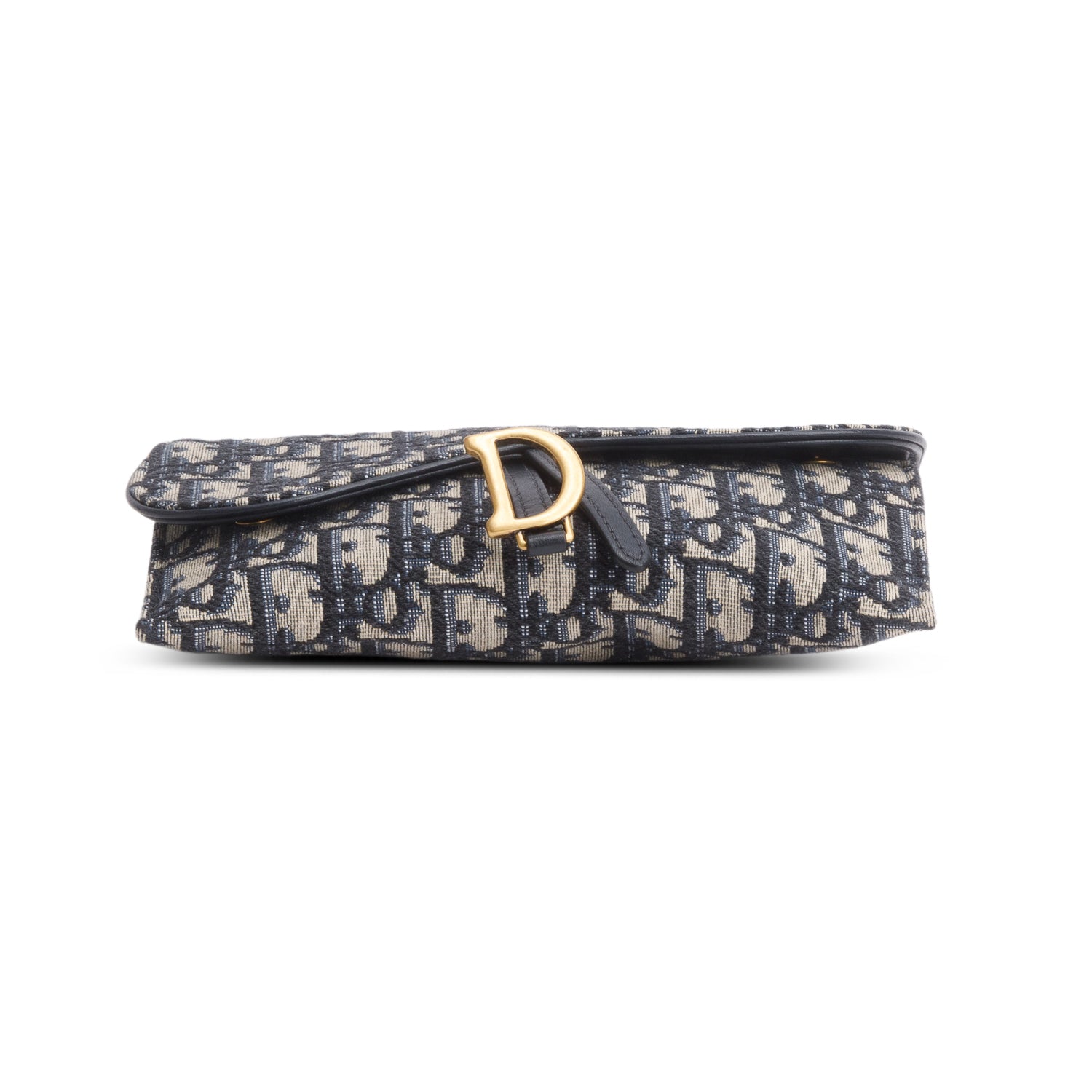 Christian Dior 2020 Oblique Small Saddle Chain Pouch w/ Box & Pouch