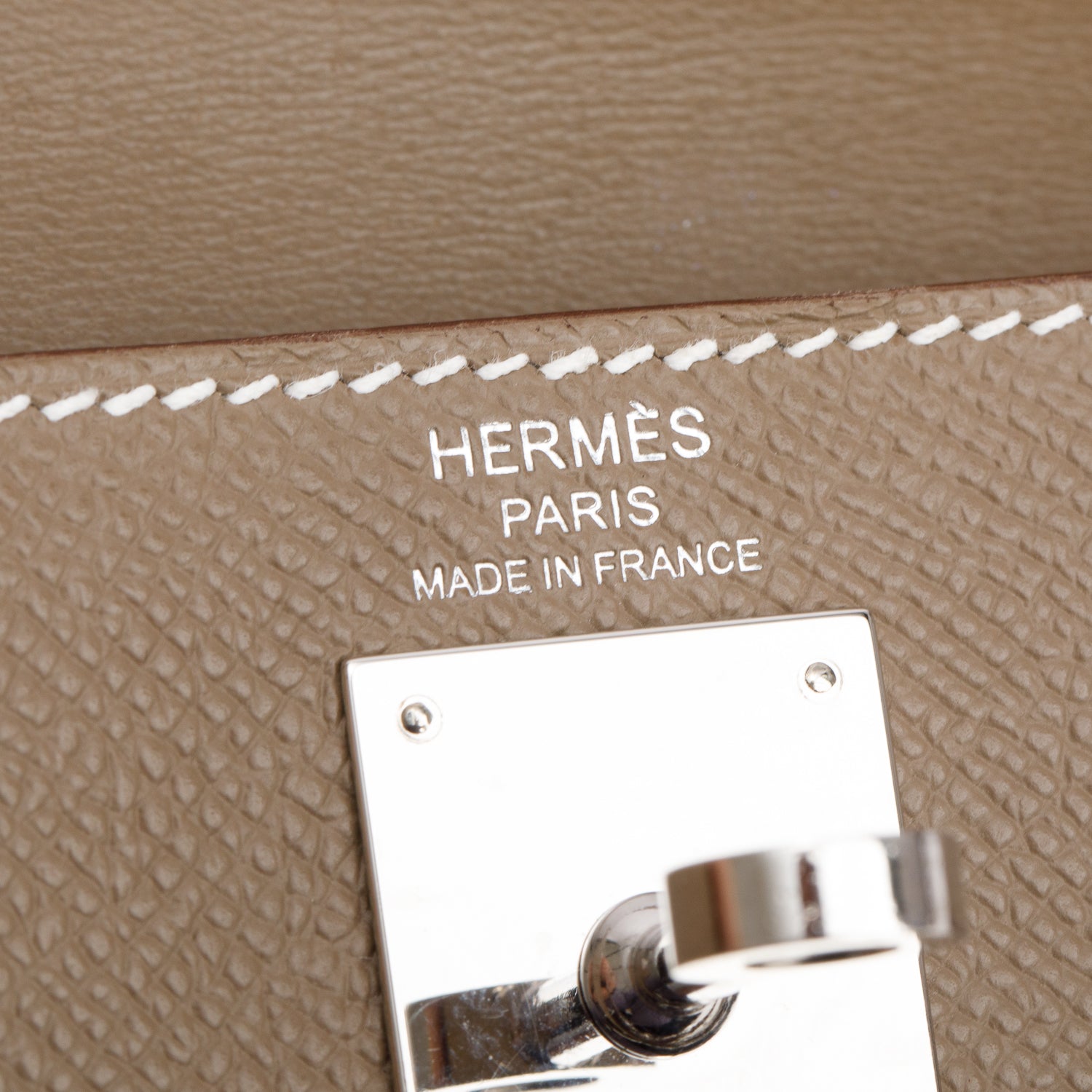 Hermes 2024 Etoupe Veau Epsom Kelly Elan w/ Box & Strap