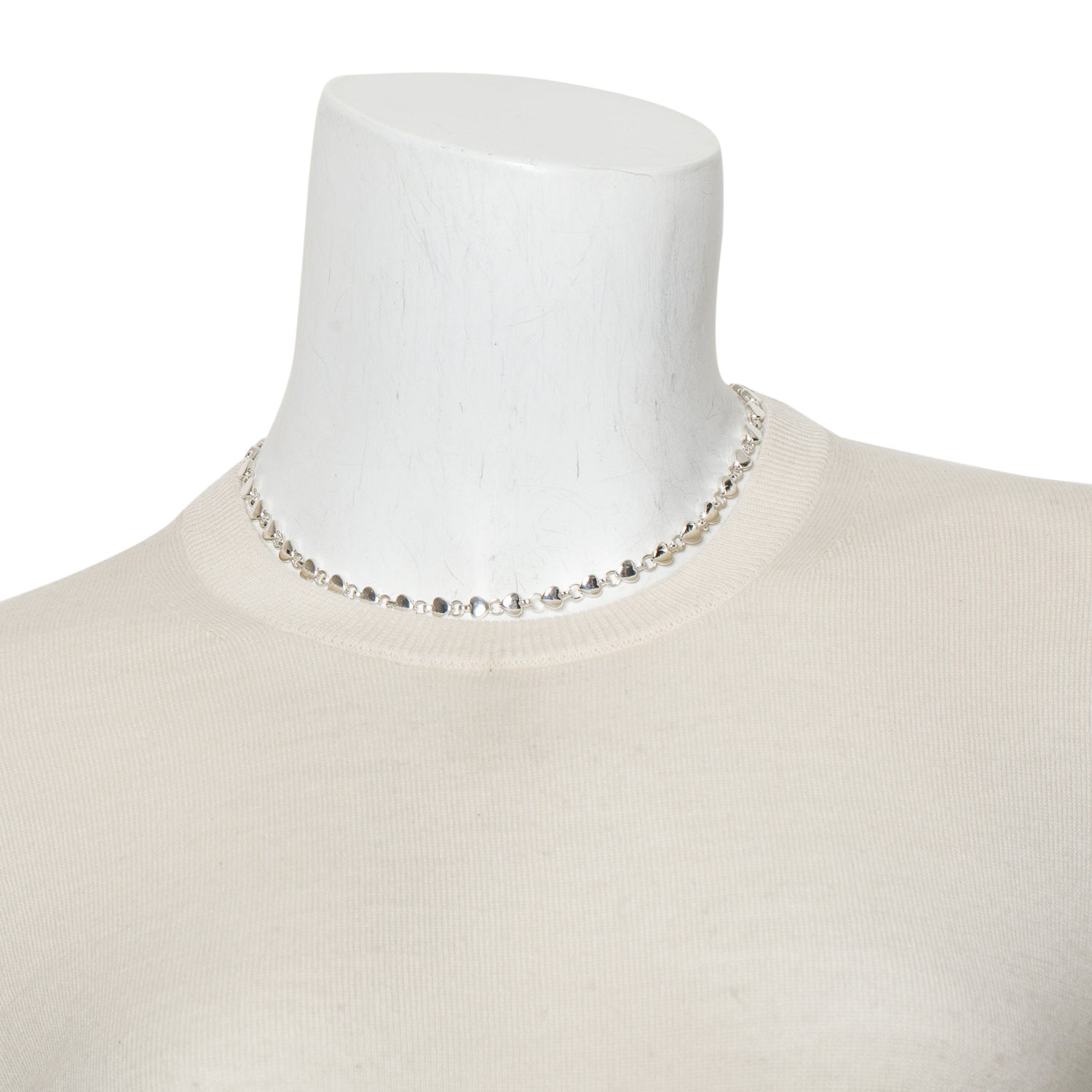 Tiffany & Co. Sterling Silver Vintage Heart Link Necklace