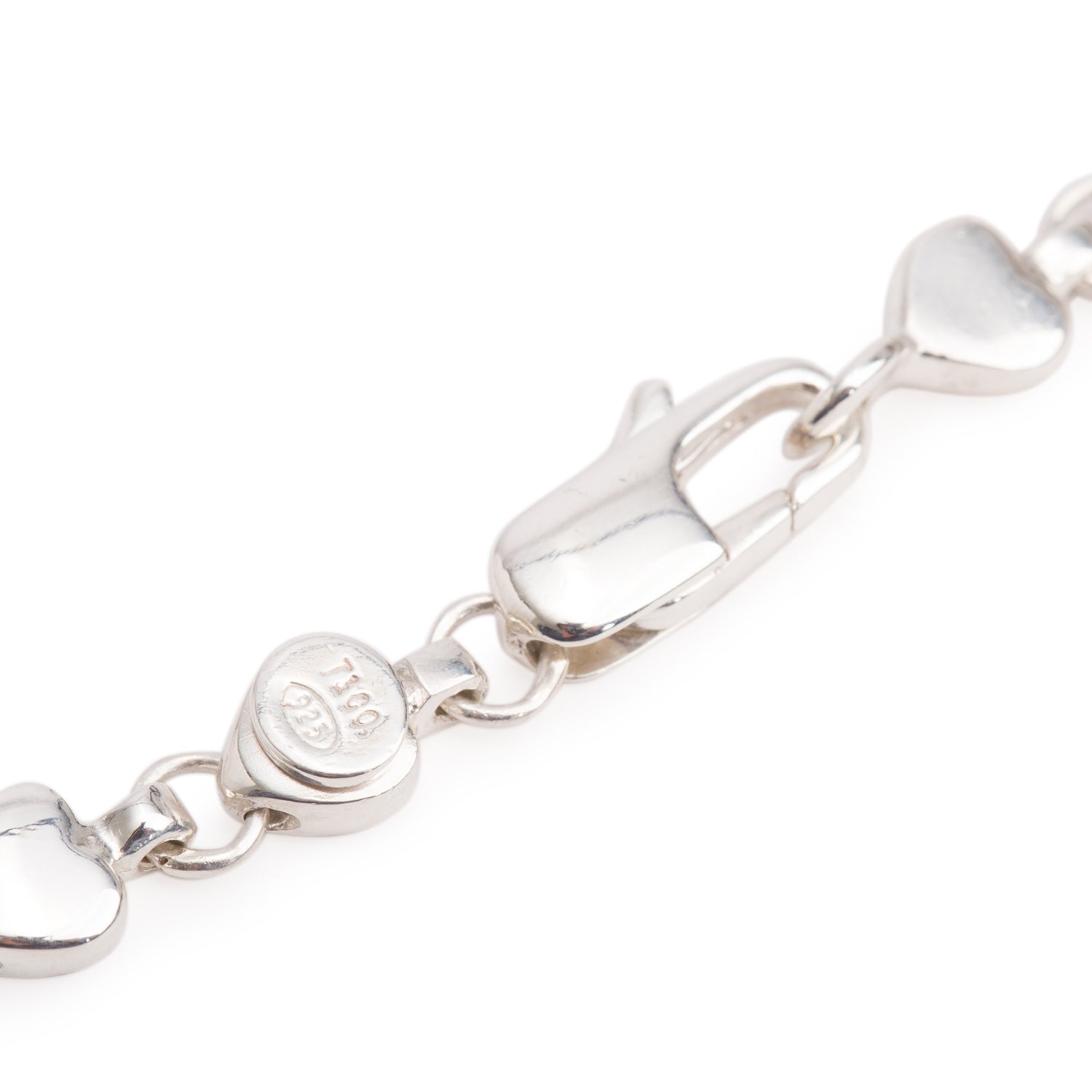 Tiffany & Co. Sterling Silver Heart Link Bracelet