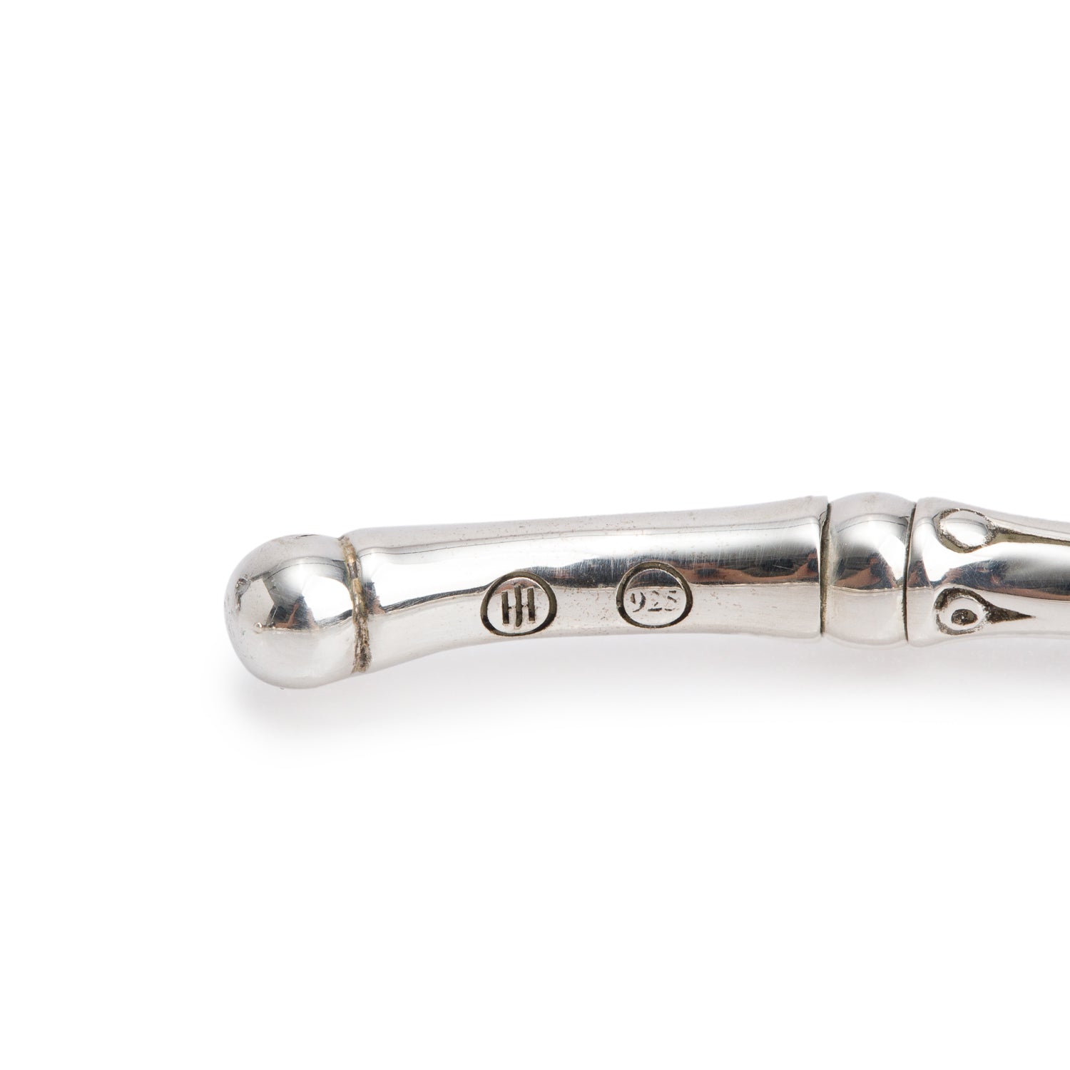 John Hardy Sterling Silver Narrow Bamboo Cuff Bracelet