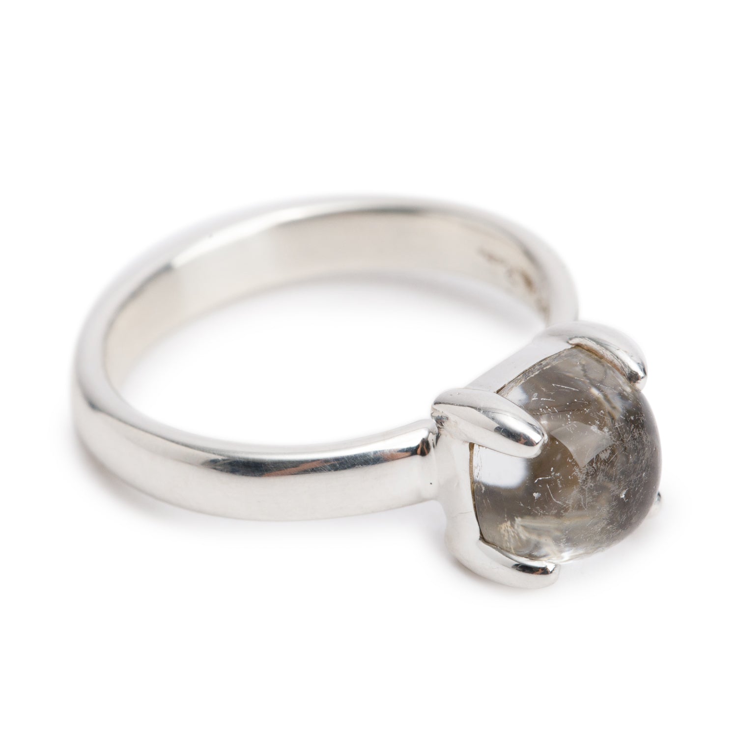 Tiffany & Co. Paloma Picasso Sterling Silver Quartz Sugar Stacks Cocktail Ring, Size 6