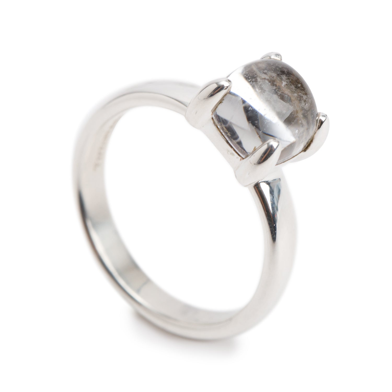 Tiffany & Co. Paloma Picasso Sterling Silver Quartz Sugar Stacks Cocktail Ring, Size 6