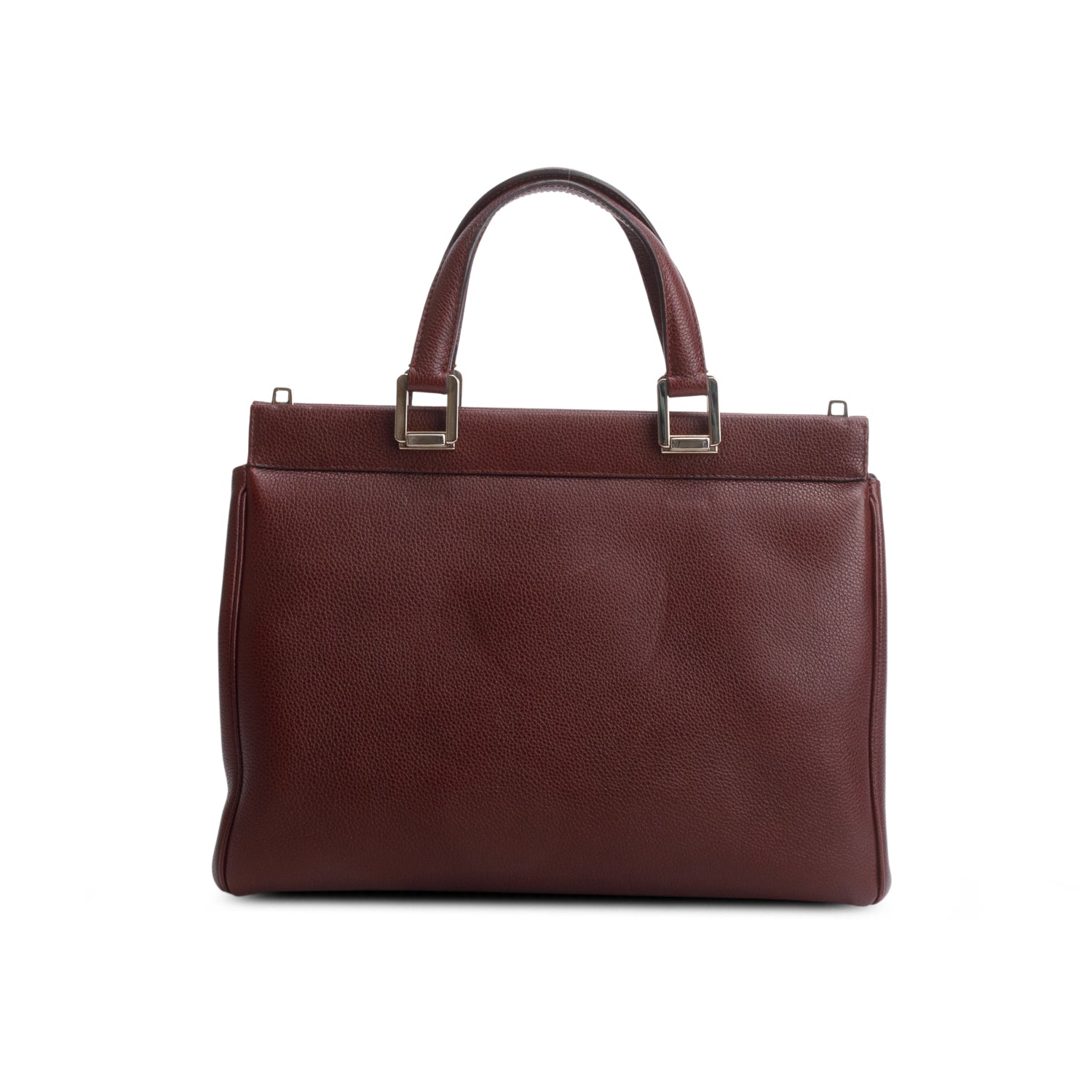 Gucci Burgundy Grainy Calfskin Medium Zumi Top Handle w/ Strap
