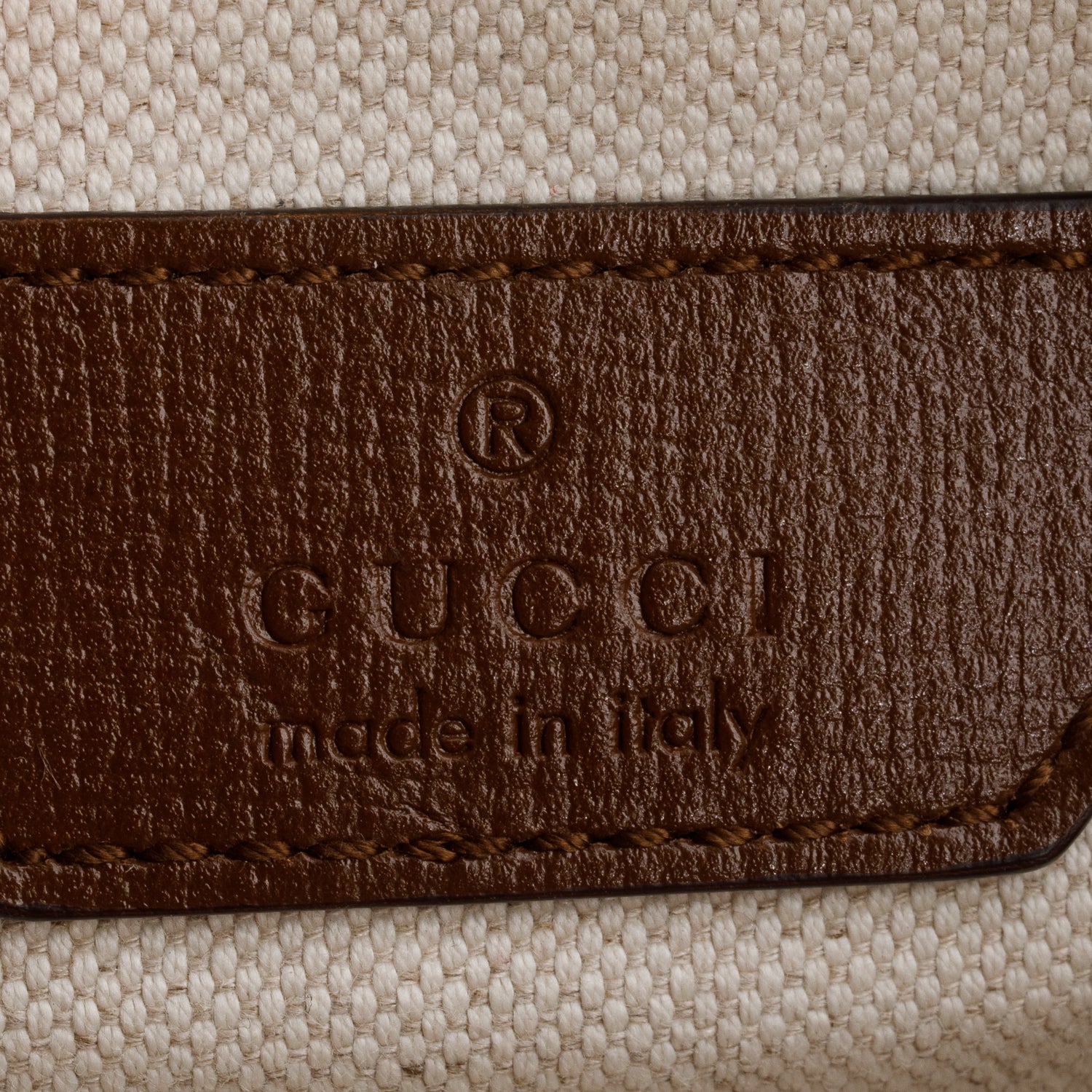 Gucci Brown GG Supreme Monogram Textured Calfskin Retro Interlocking G Belt Bag