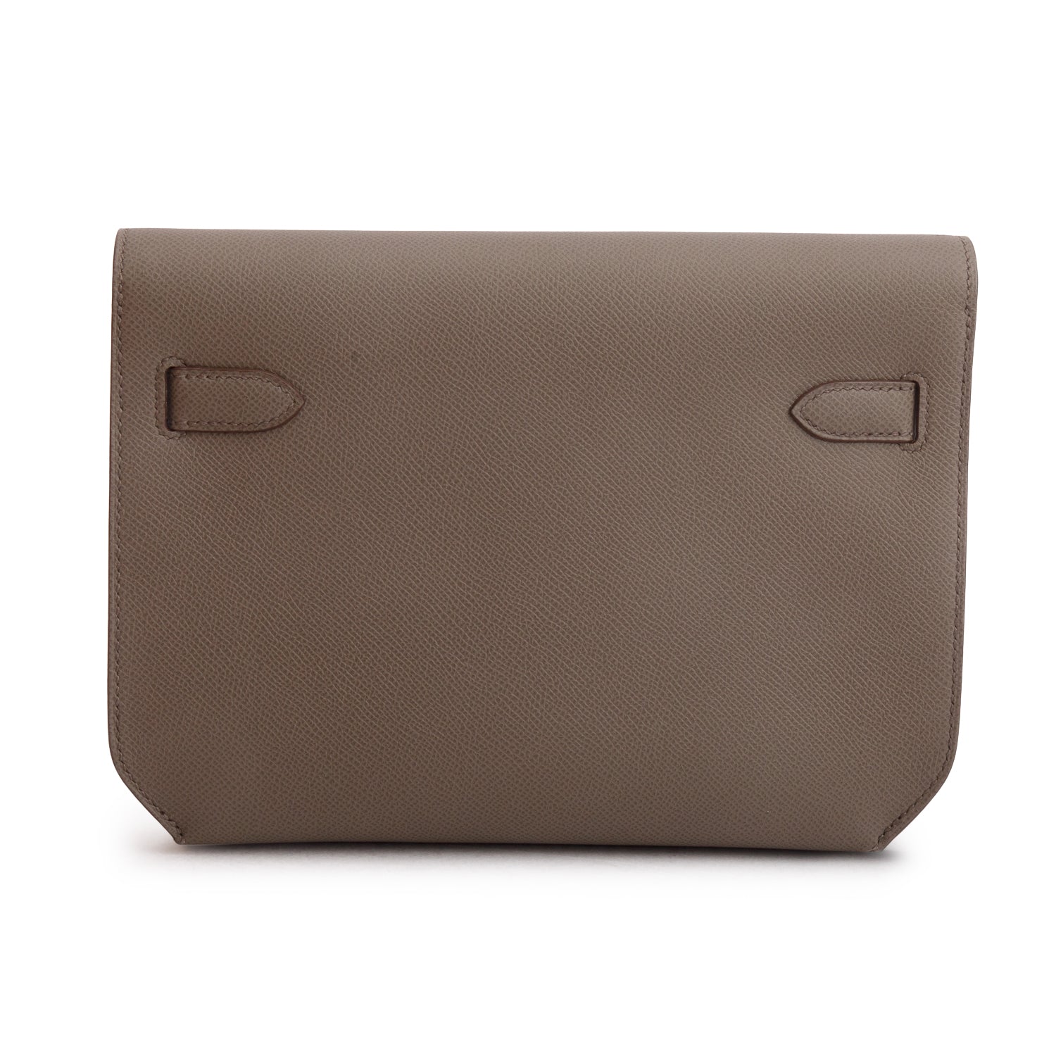 Hermes Etain Epsom Calfskin Kelly Depeches 25 Pouch w/ Box