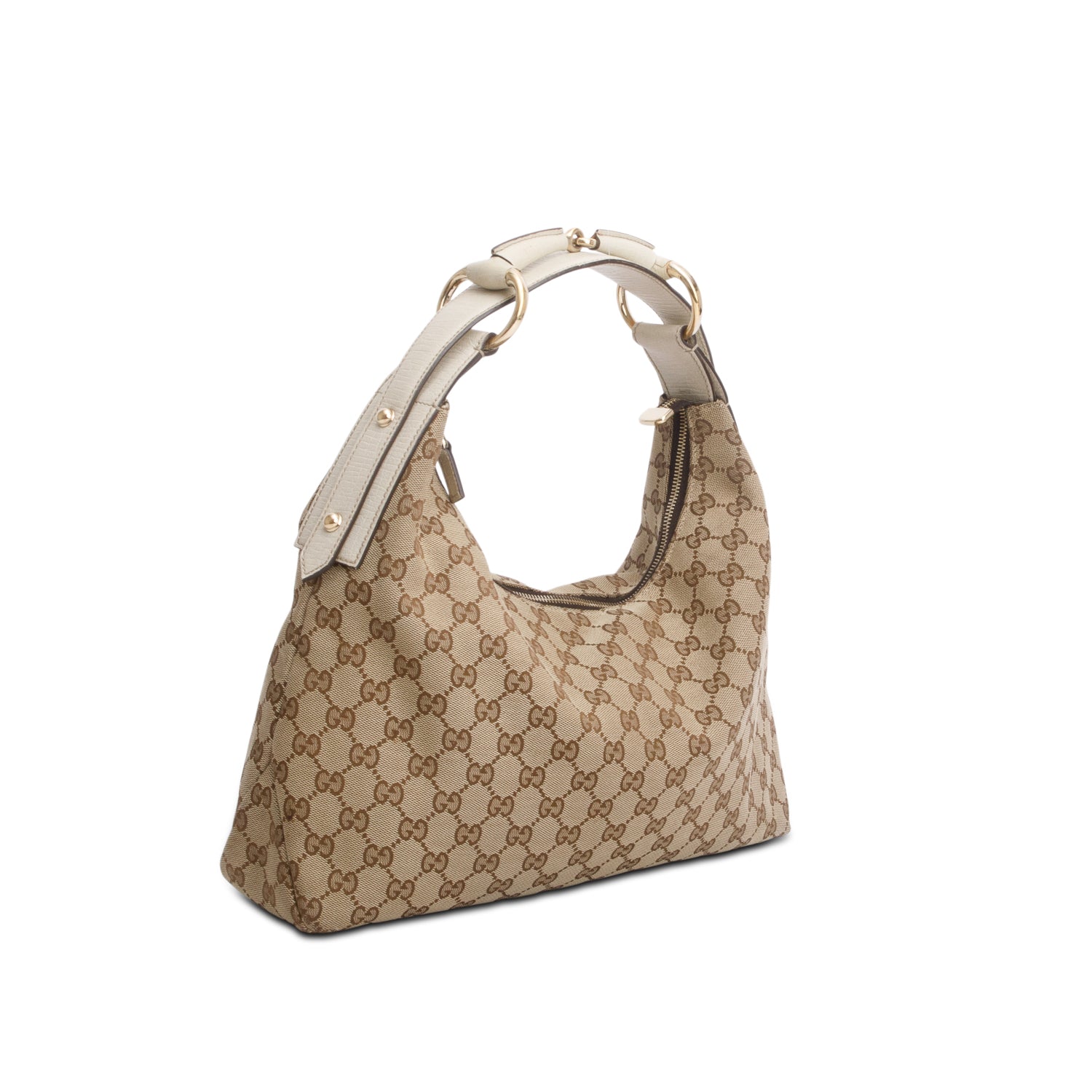 Gucci Monogram Medium Horsebit Chain Hobo