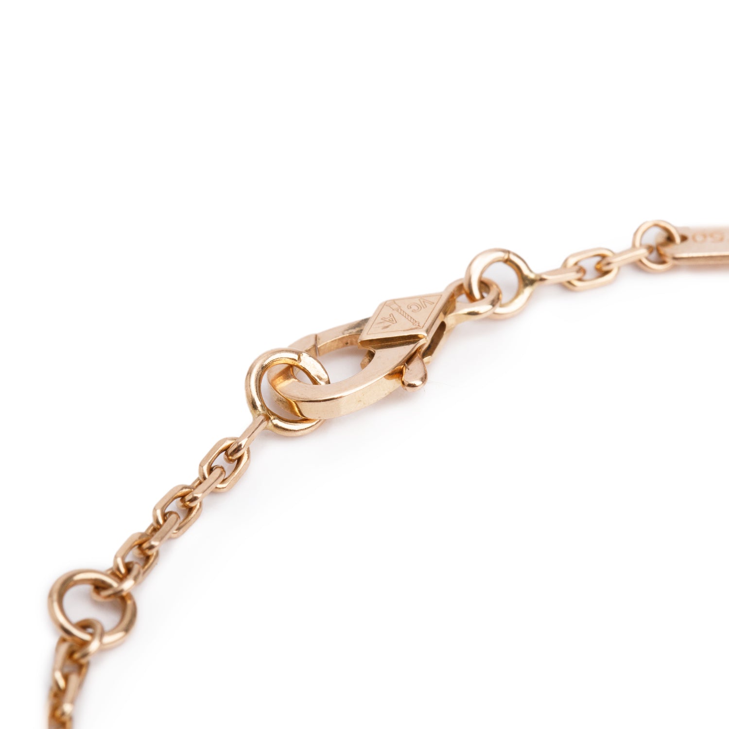 Van Cleef & Arpels 2025 18k Rose Gold Lucky Spring Open Wings Ladybug Bracelet w/ Pouch, Receipt & Certificate