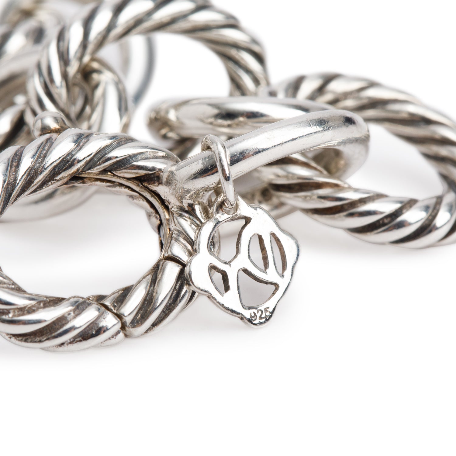 David Yurman Sterling Silver Oval Link Chain Bracelet, 12 MM
